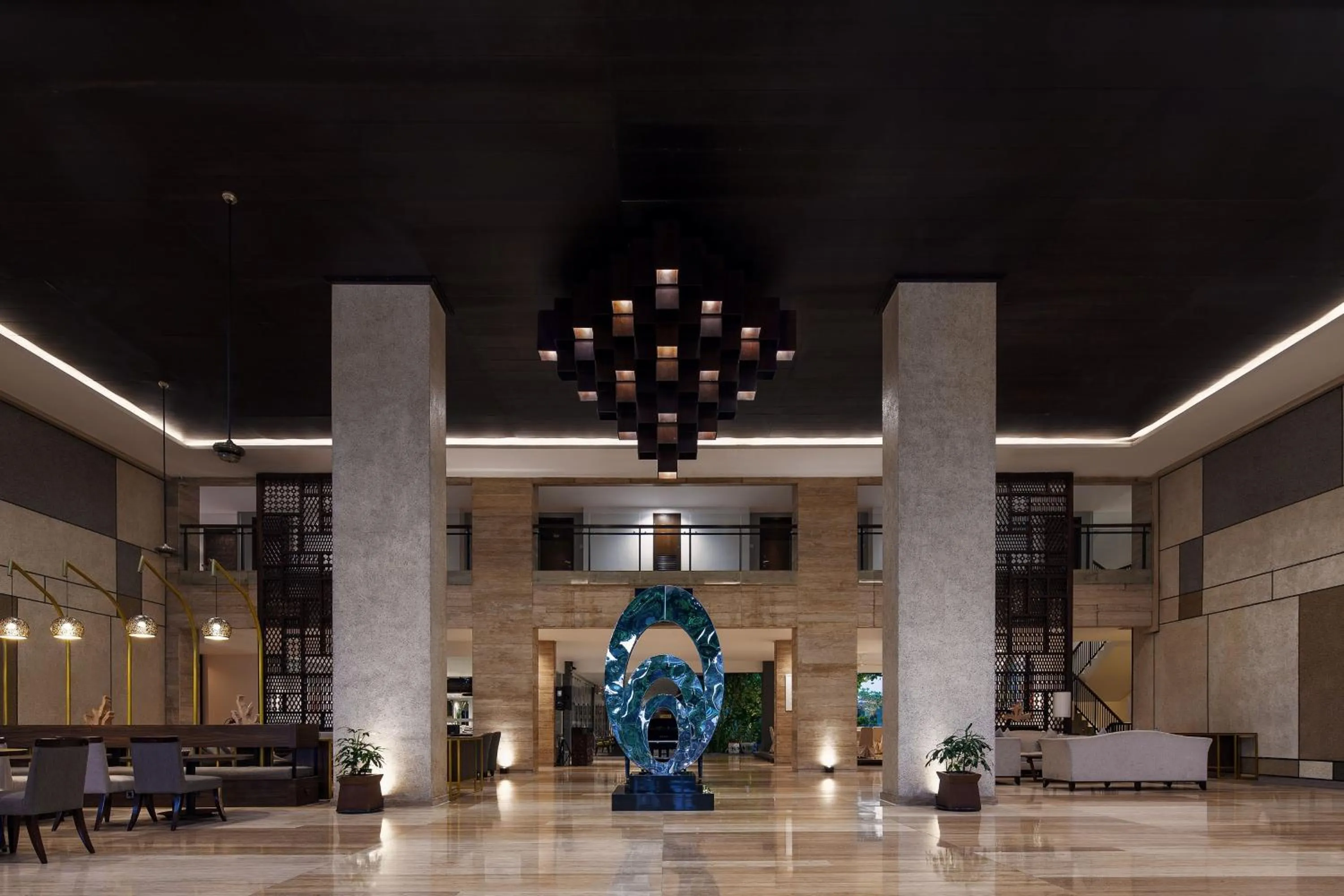 Lobby or reception in Hotel Santika Mataram