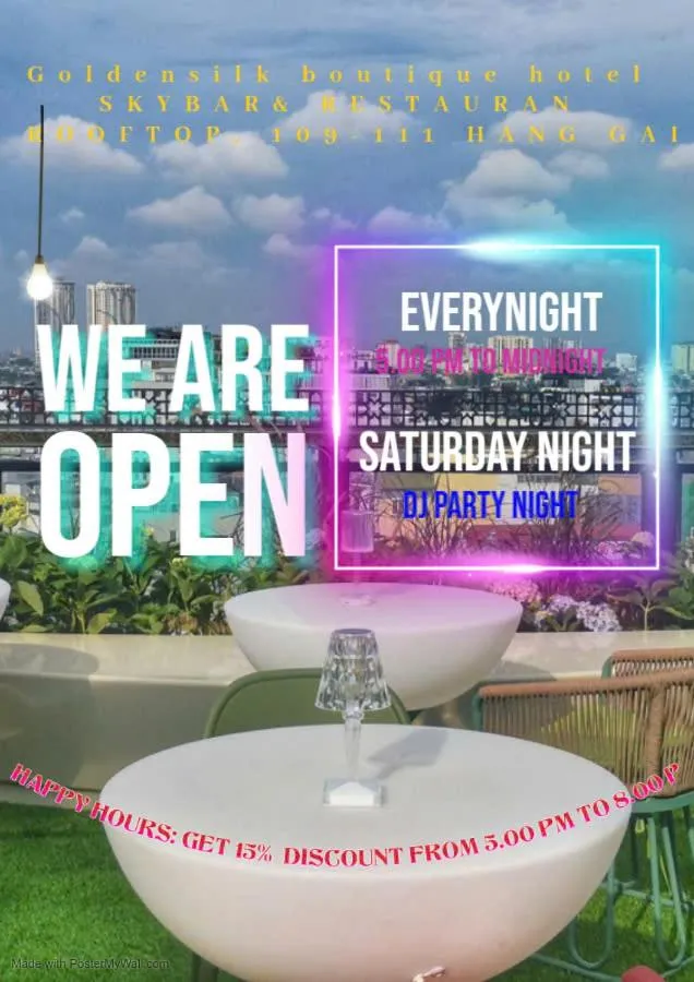 Restaurant/places to eat in Golden Silk Boutique Hotel