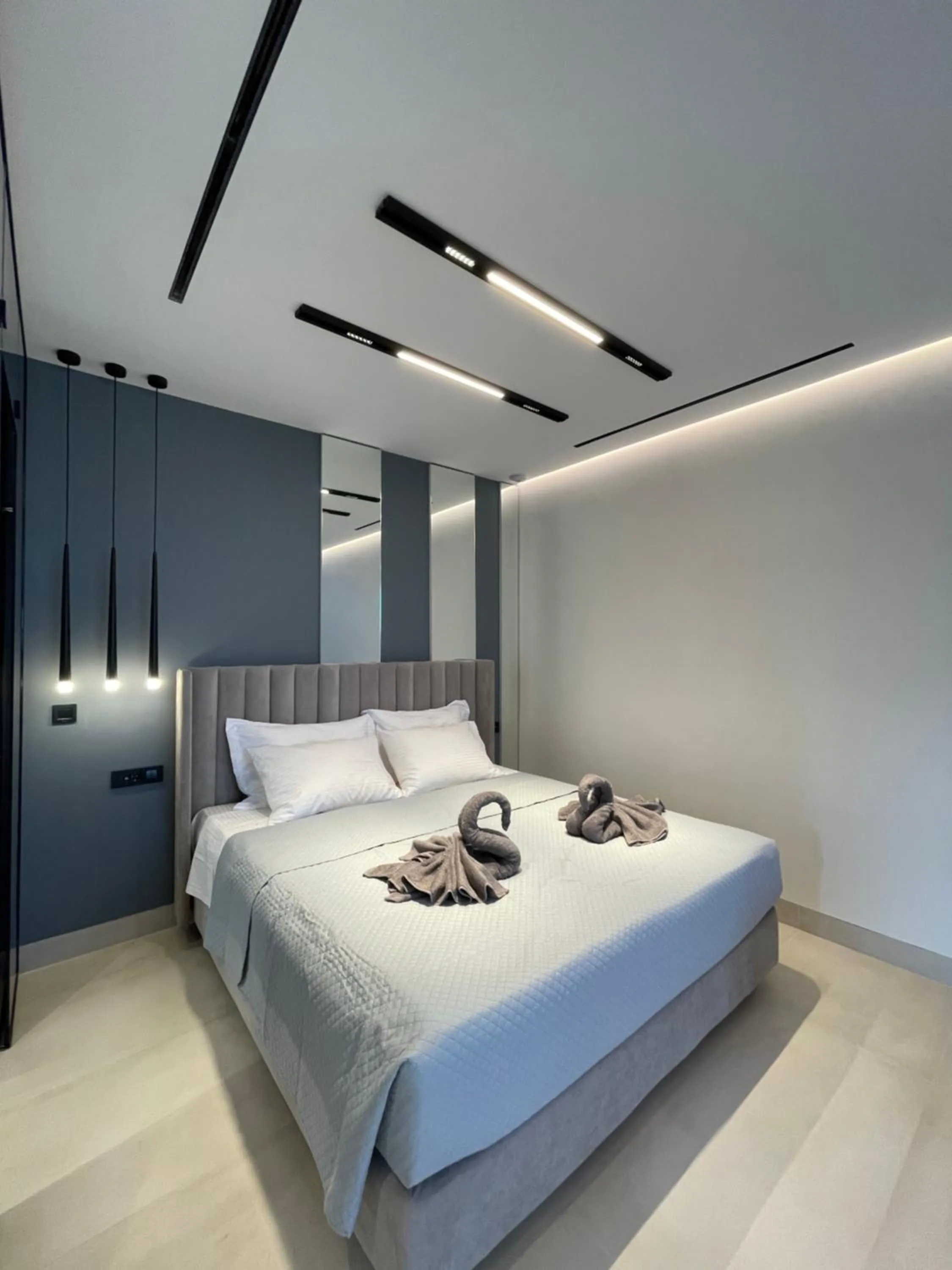 Bedroom, Bed in Poseidon Beach Hotel