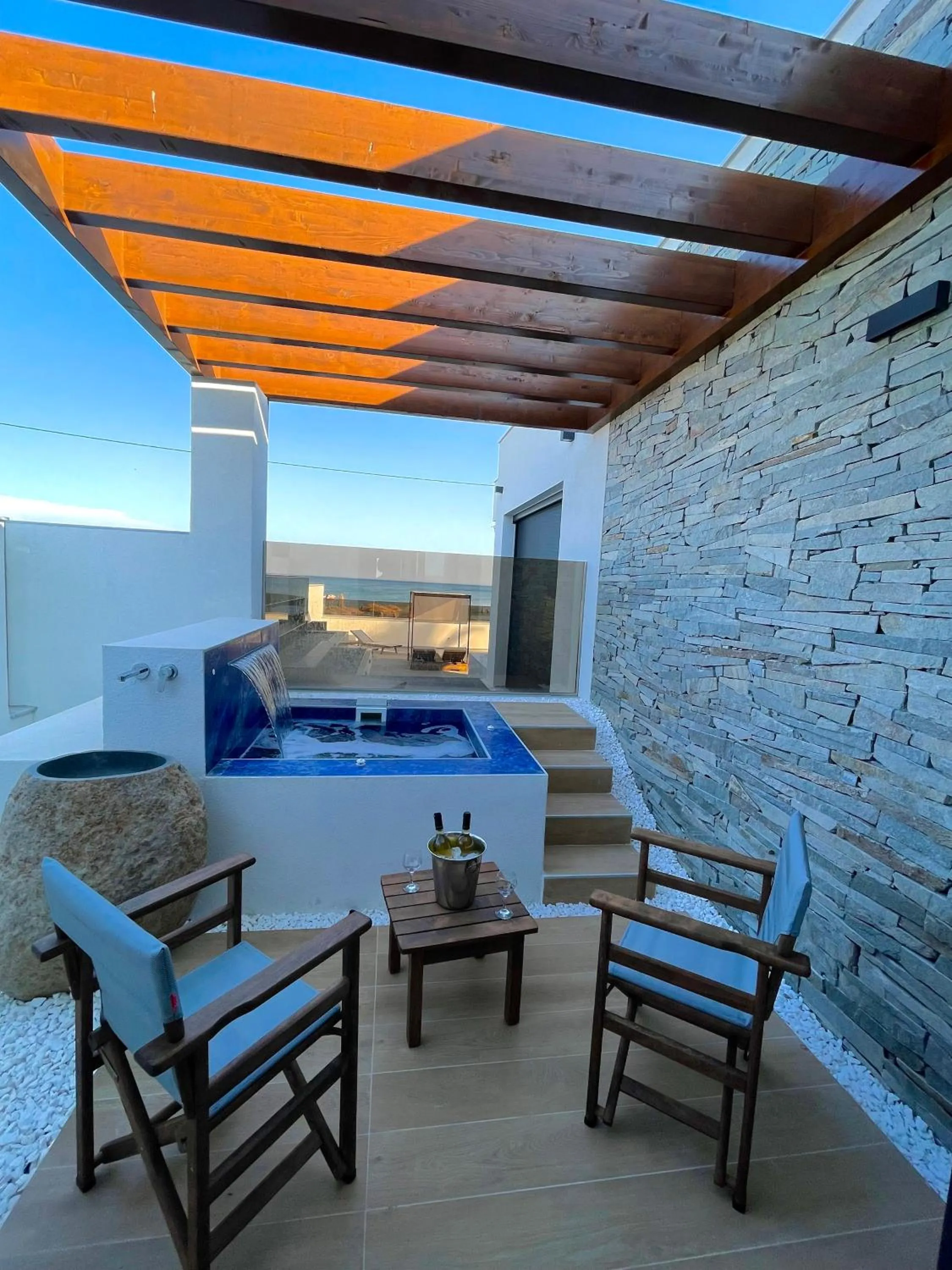 Balcony/Terrace in Poseidon Beach Hotel