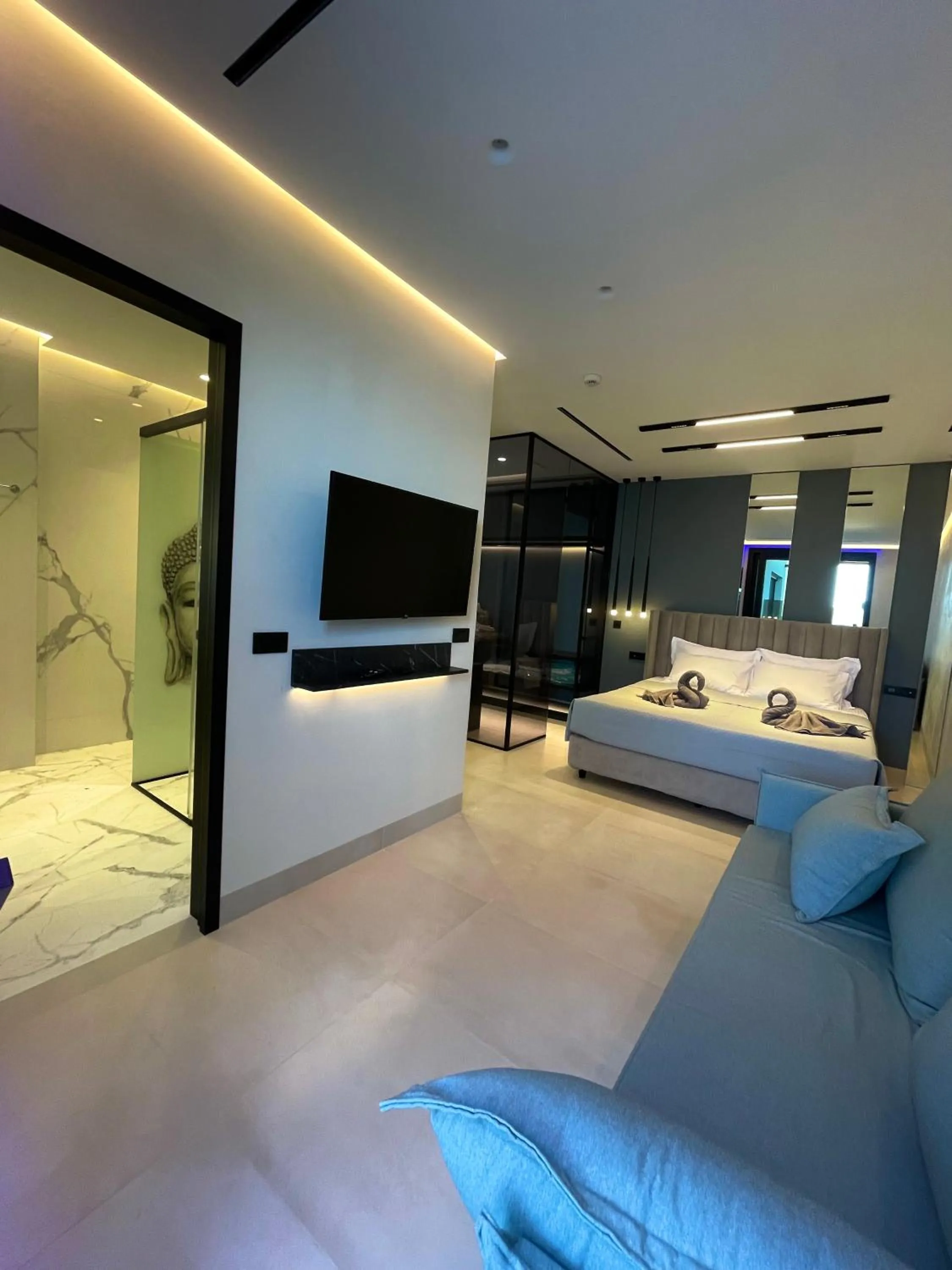 Photo of the whole room, Bed in Poseidon Beach Hotel