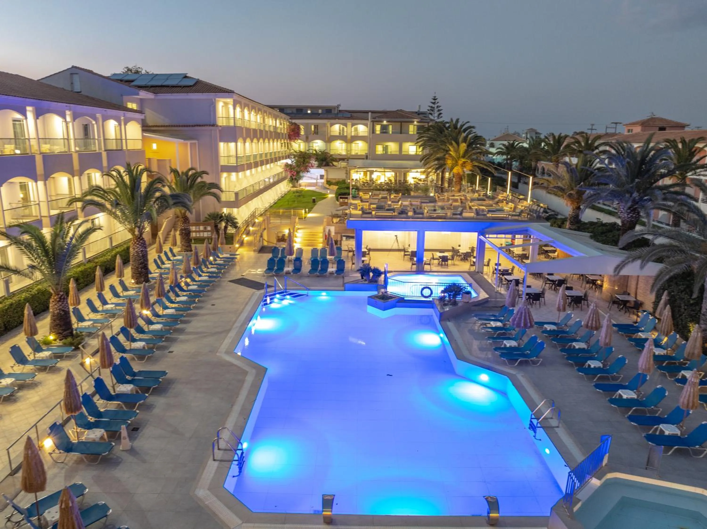 Pool view in Poseidon Beach Hotel