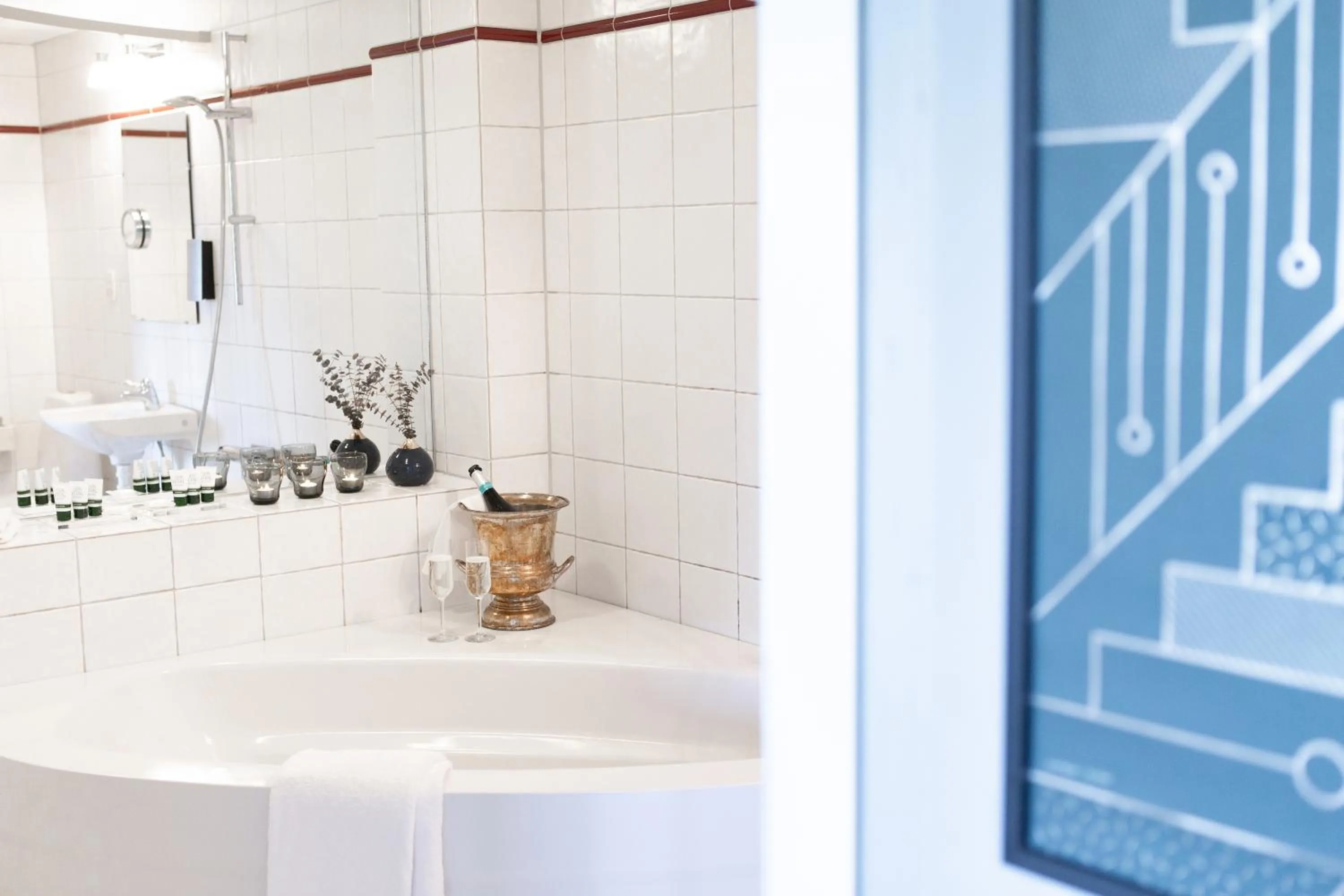 Bathroom in Hotell Bogesund