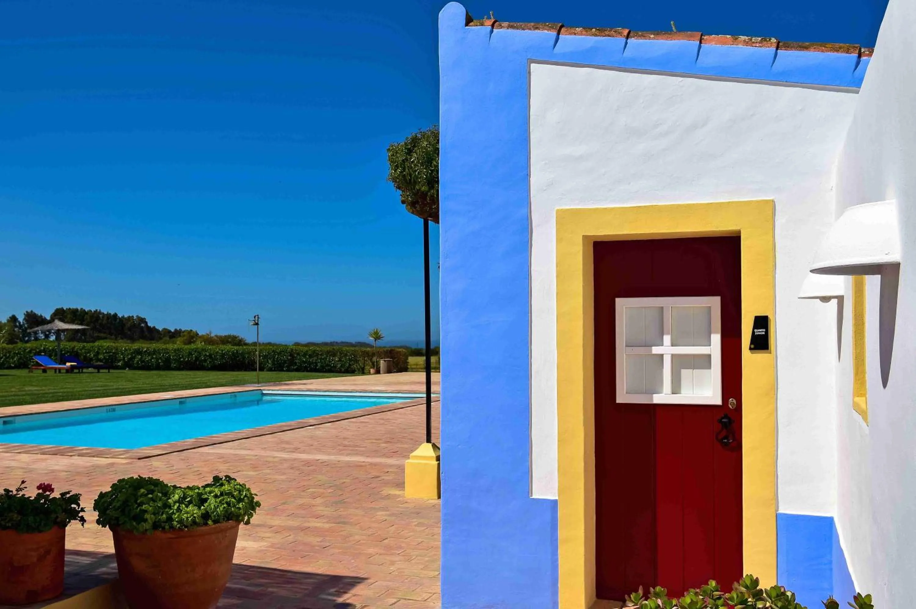 Pool view in Herdade Do Touril