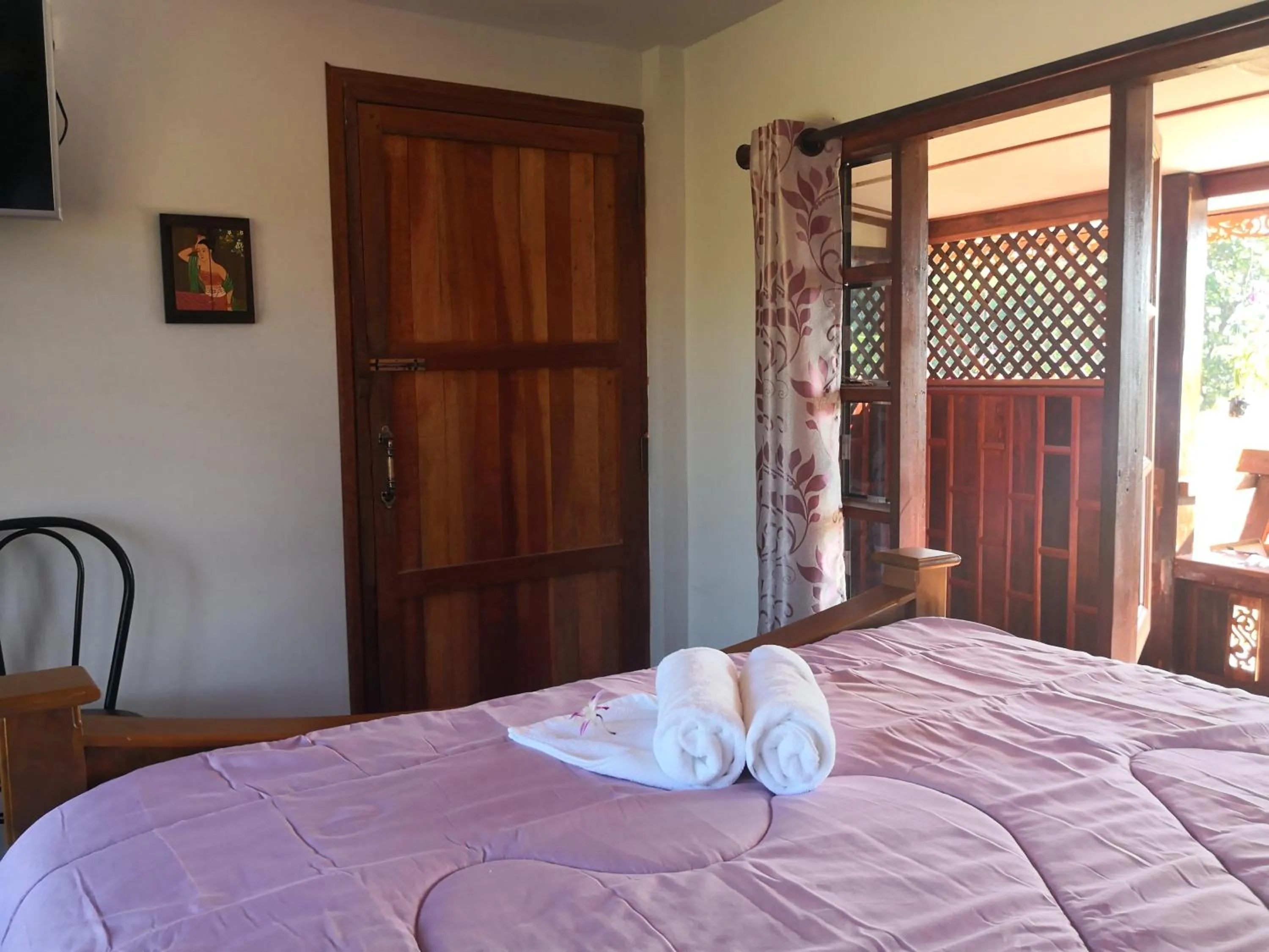 Bed in Pumaka Resort