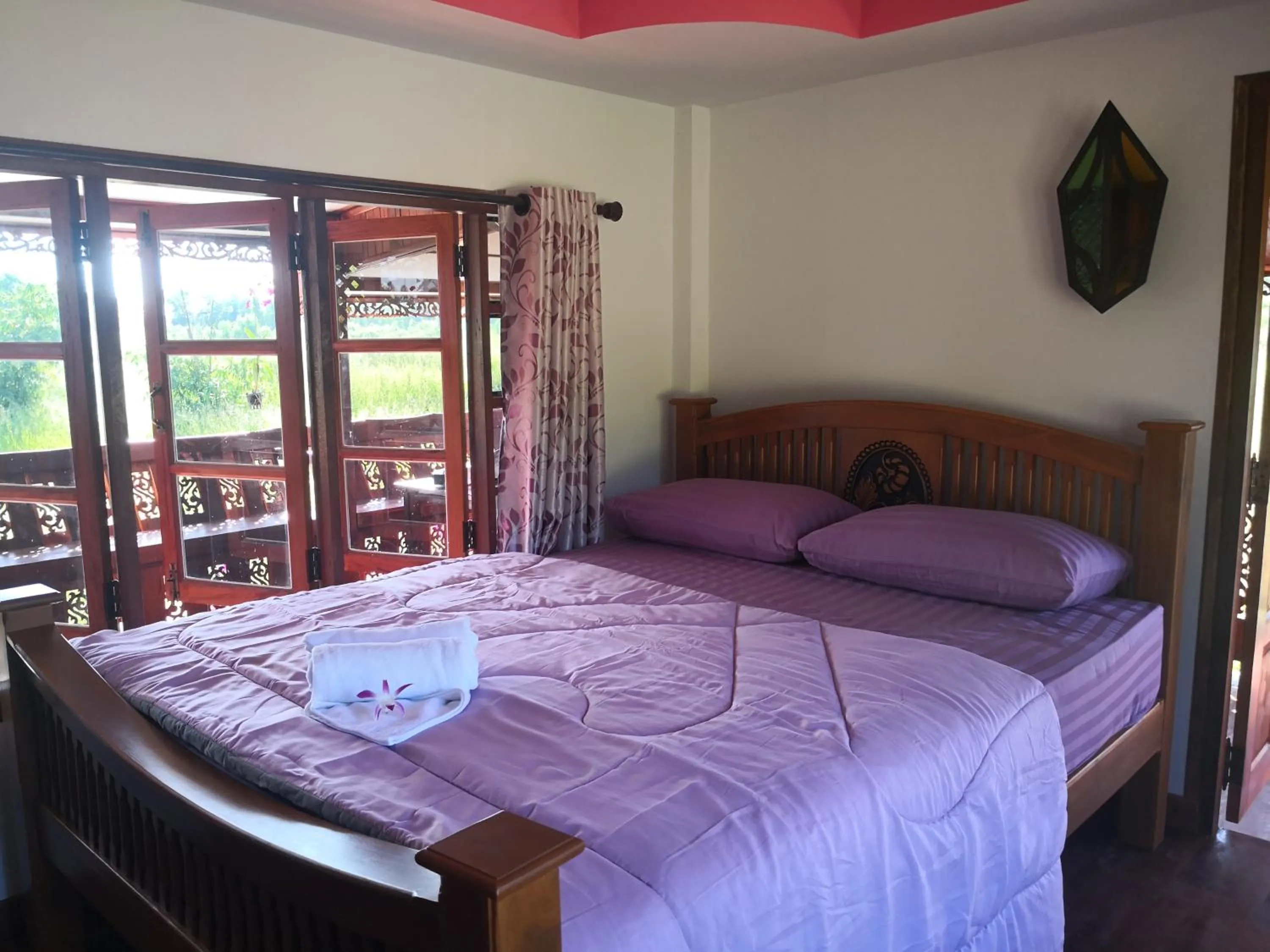 Bed in Pumaka Resort