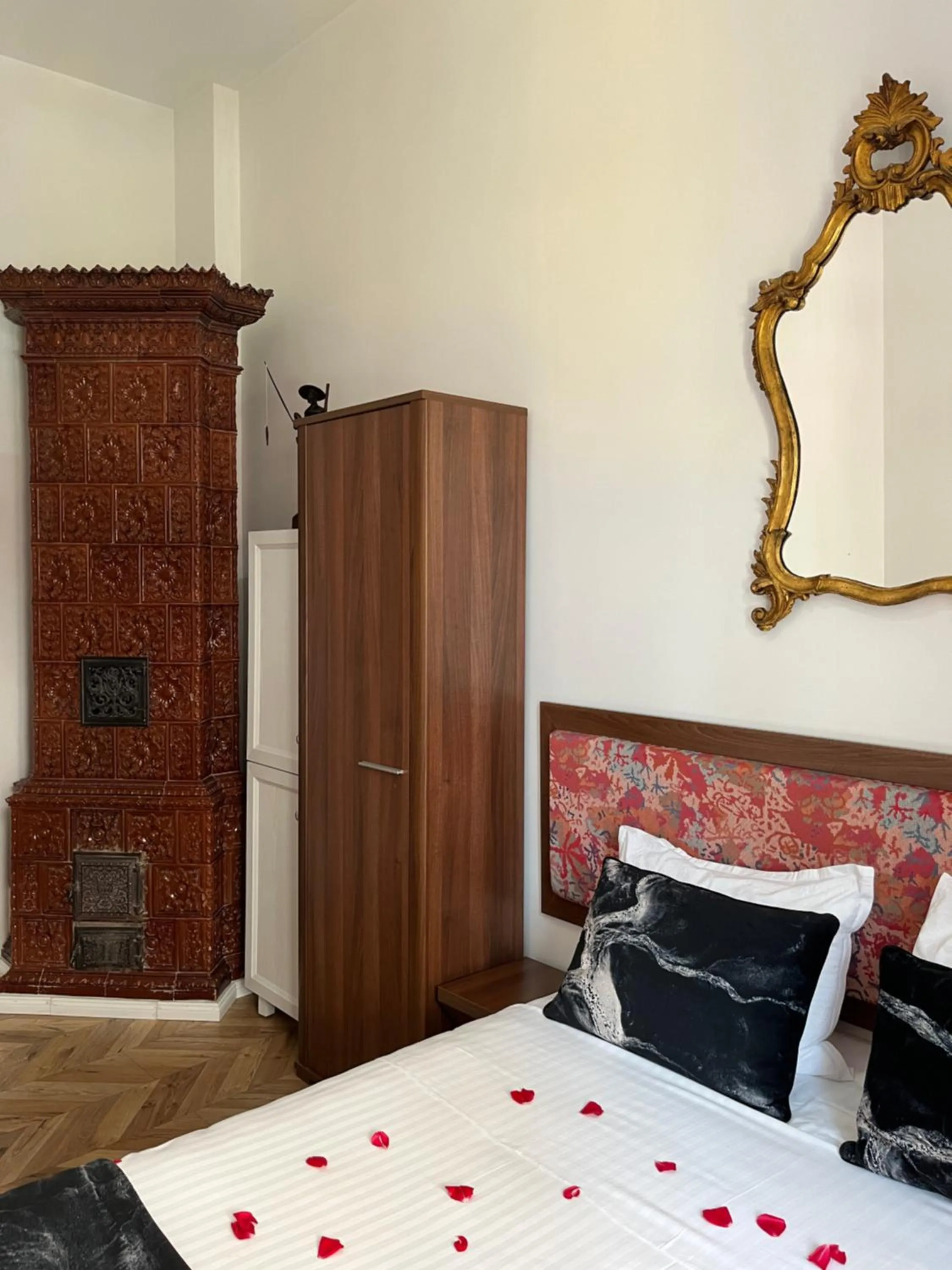 Bed in Hotel Michelangelo