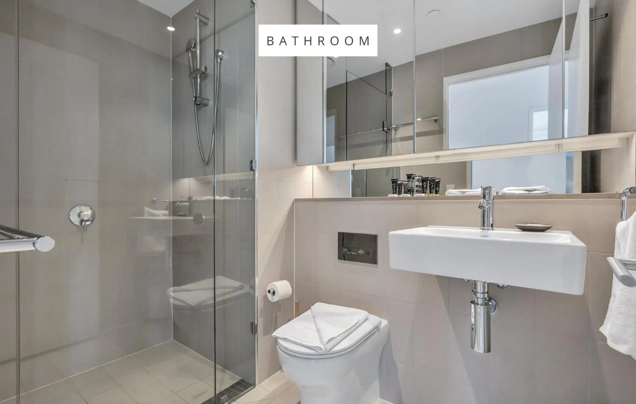 Shower in Melbourne Lifestyle Apartments - Best Views on Collins