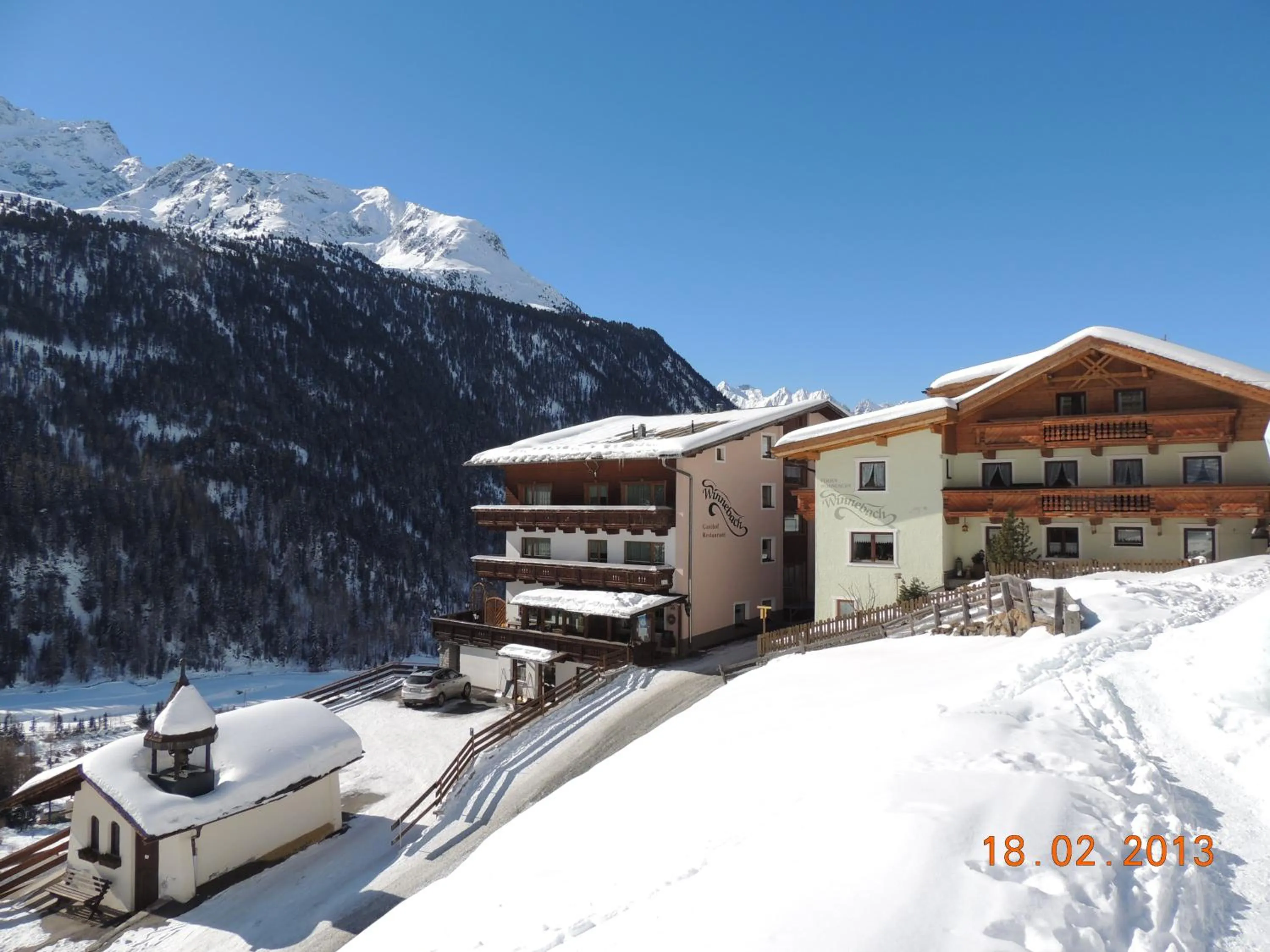 Facade/entrance in Pension Winnebach