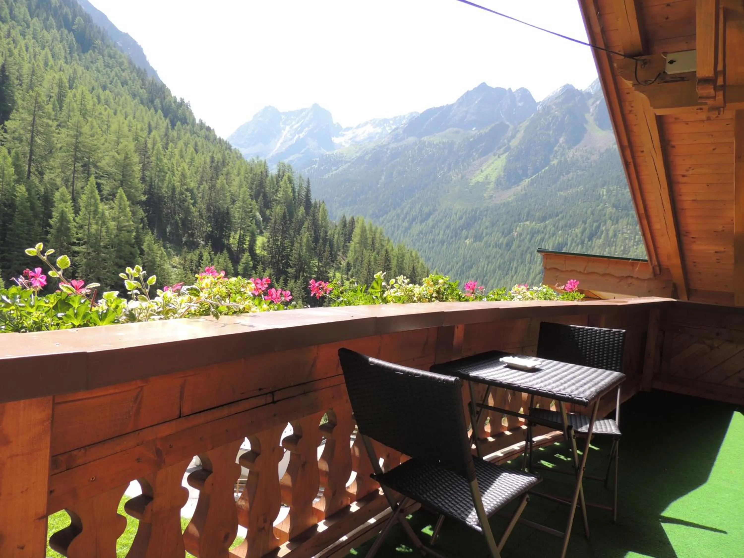 Balcony/Terrace in Pension Winnebach