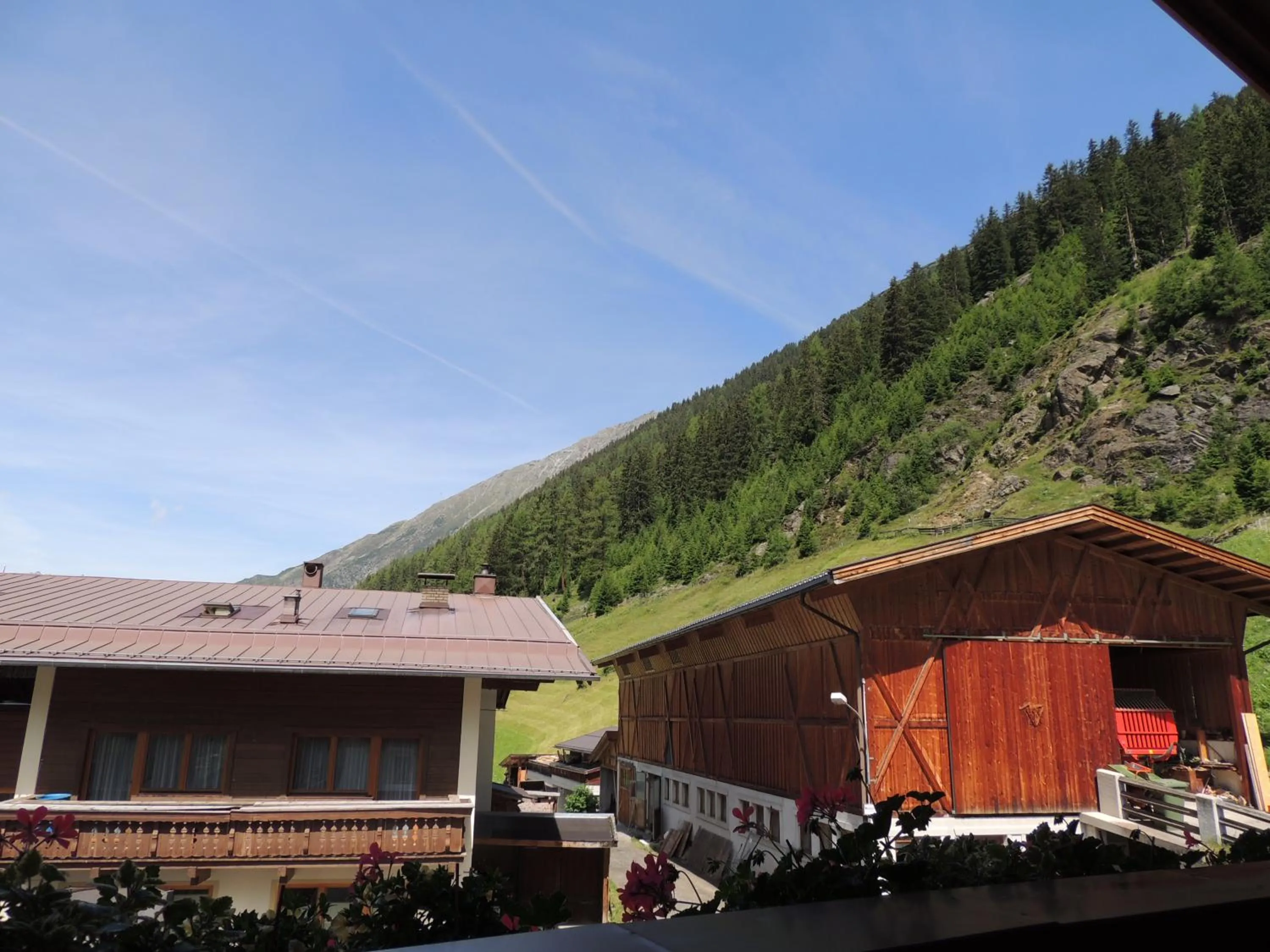Balcony/Terrace in Pension Winnebach