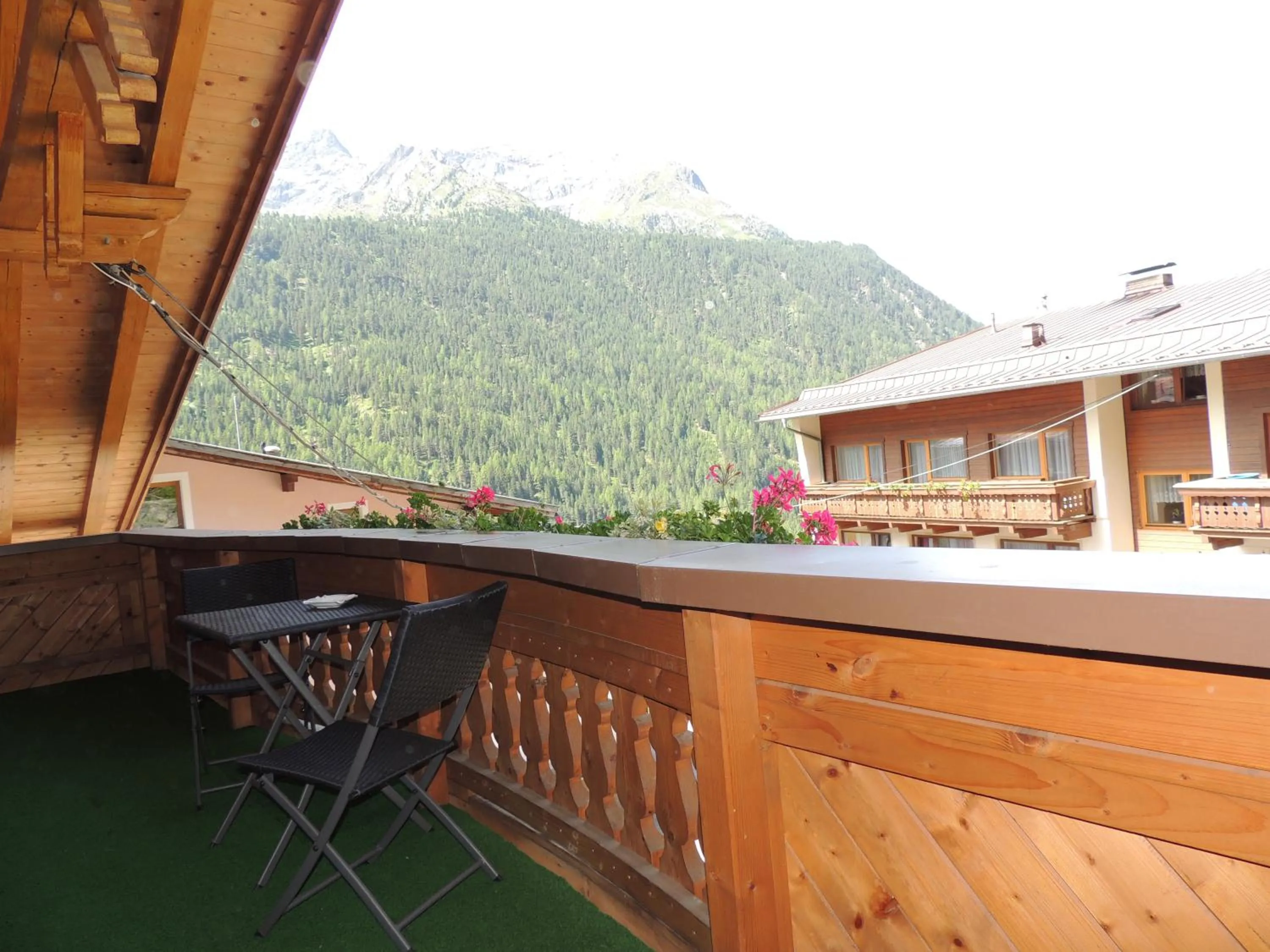 Balcony/Terrace in Pension Winnebach