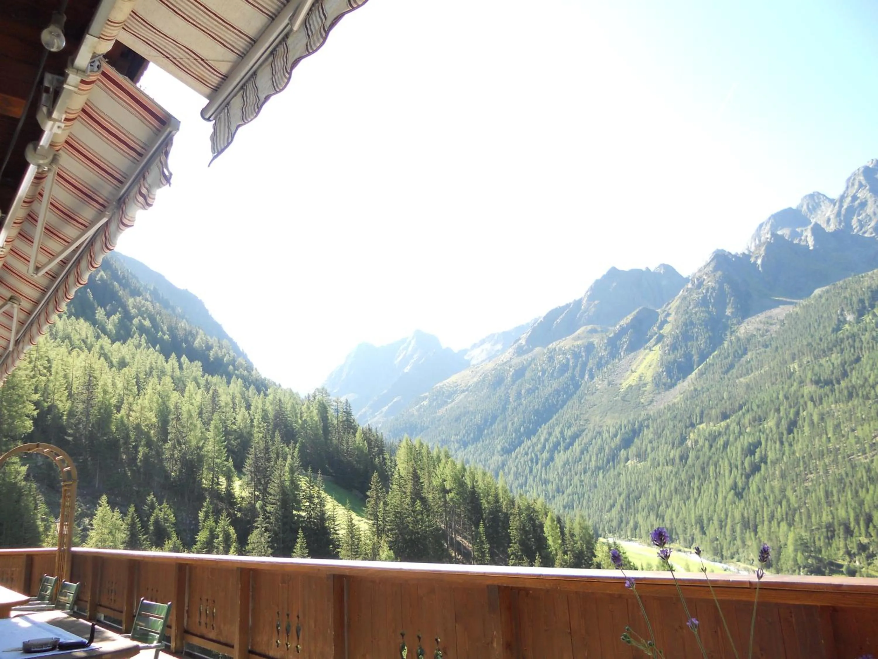 Balcony/Terrace in Pension Winnebach