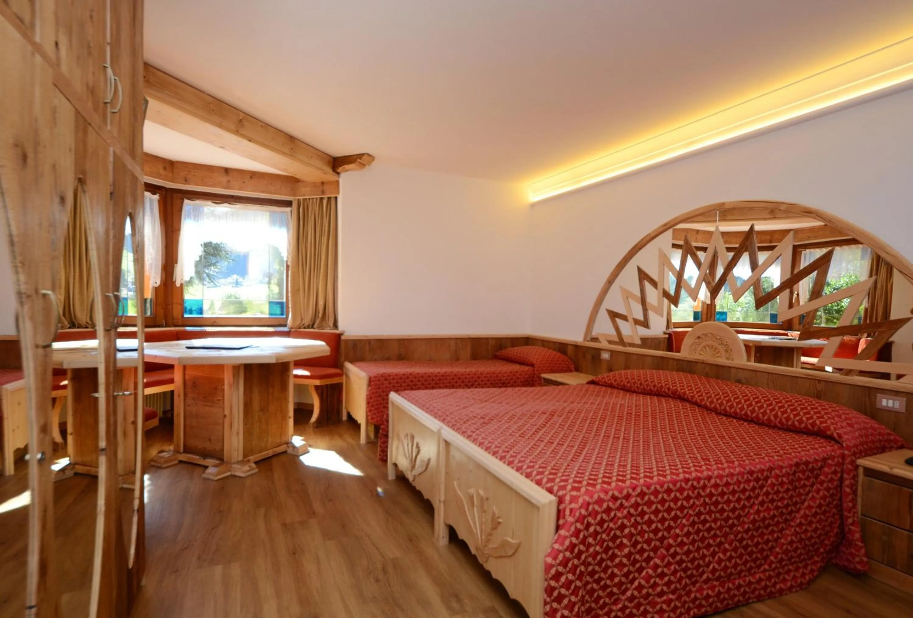 Bed in Hotel La Soldanella