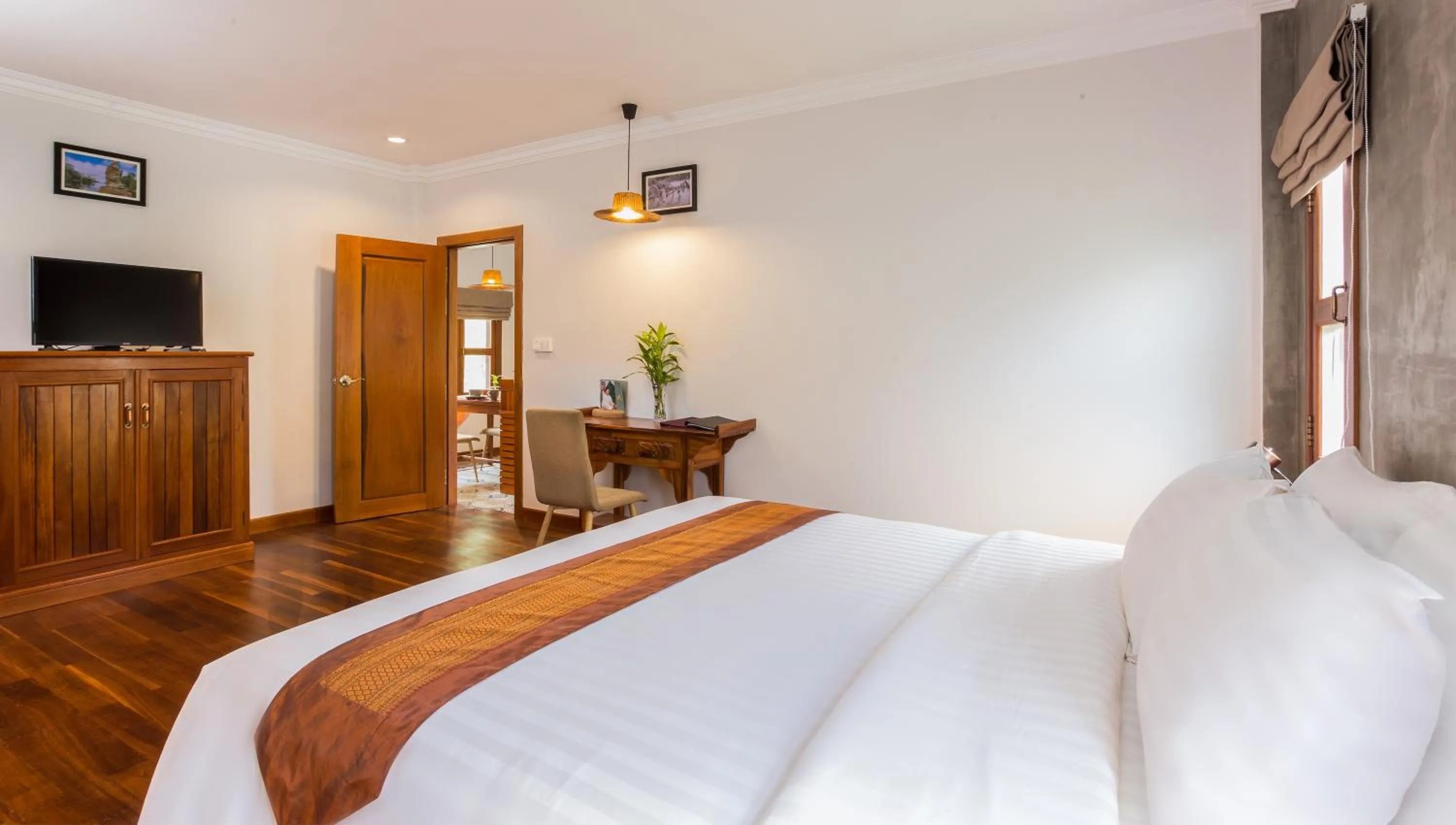 Bed in BB Angkor Green Resort