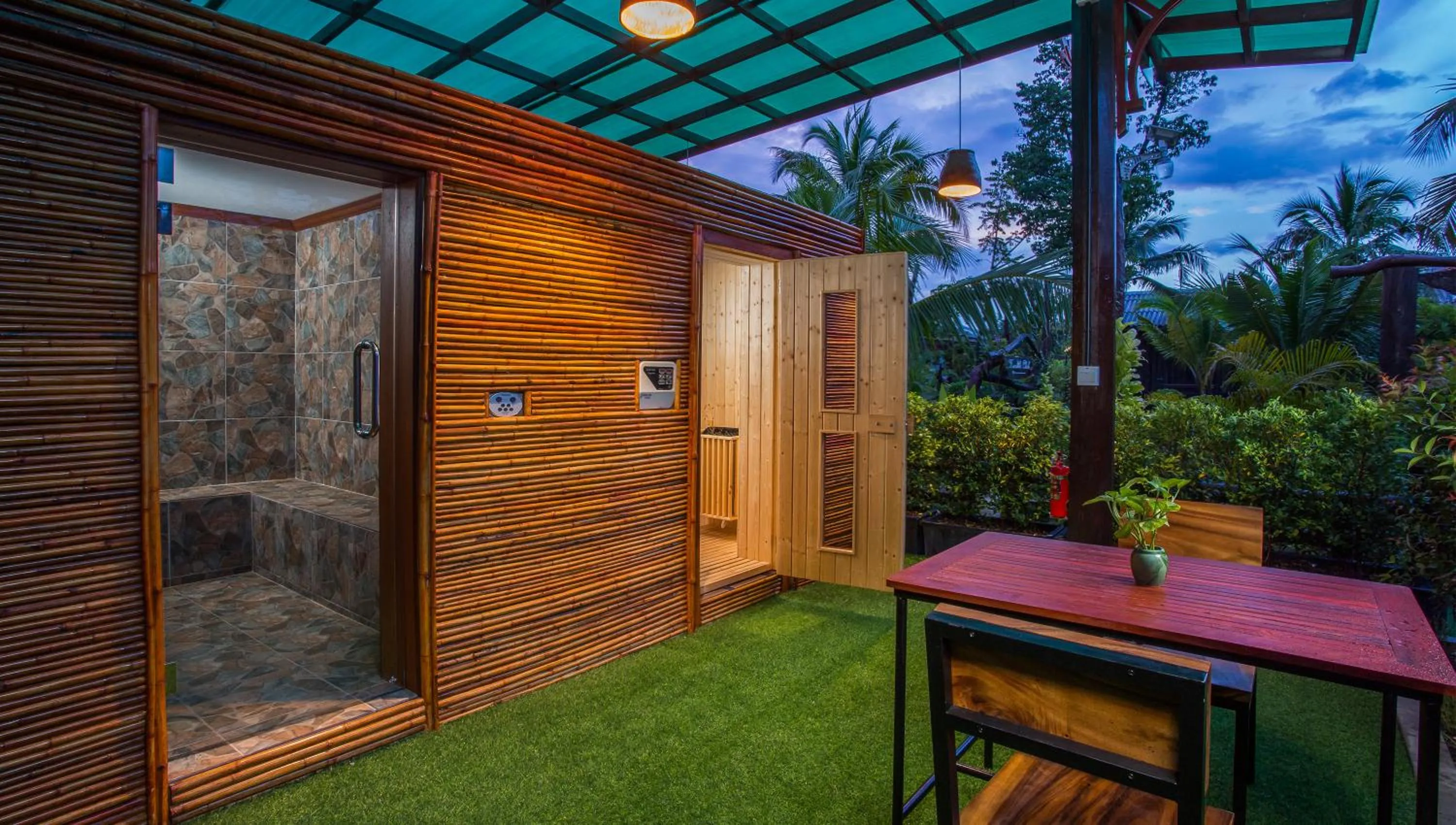 Sauna in BB Angkor Green Resort