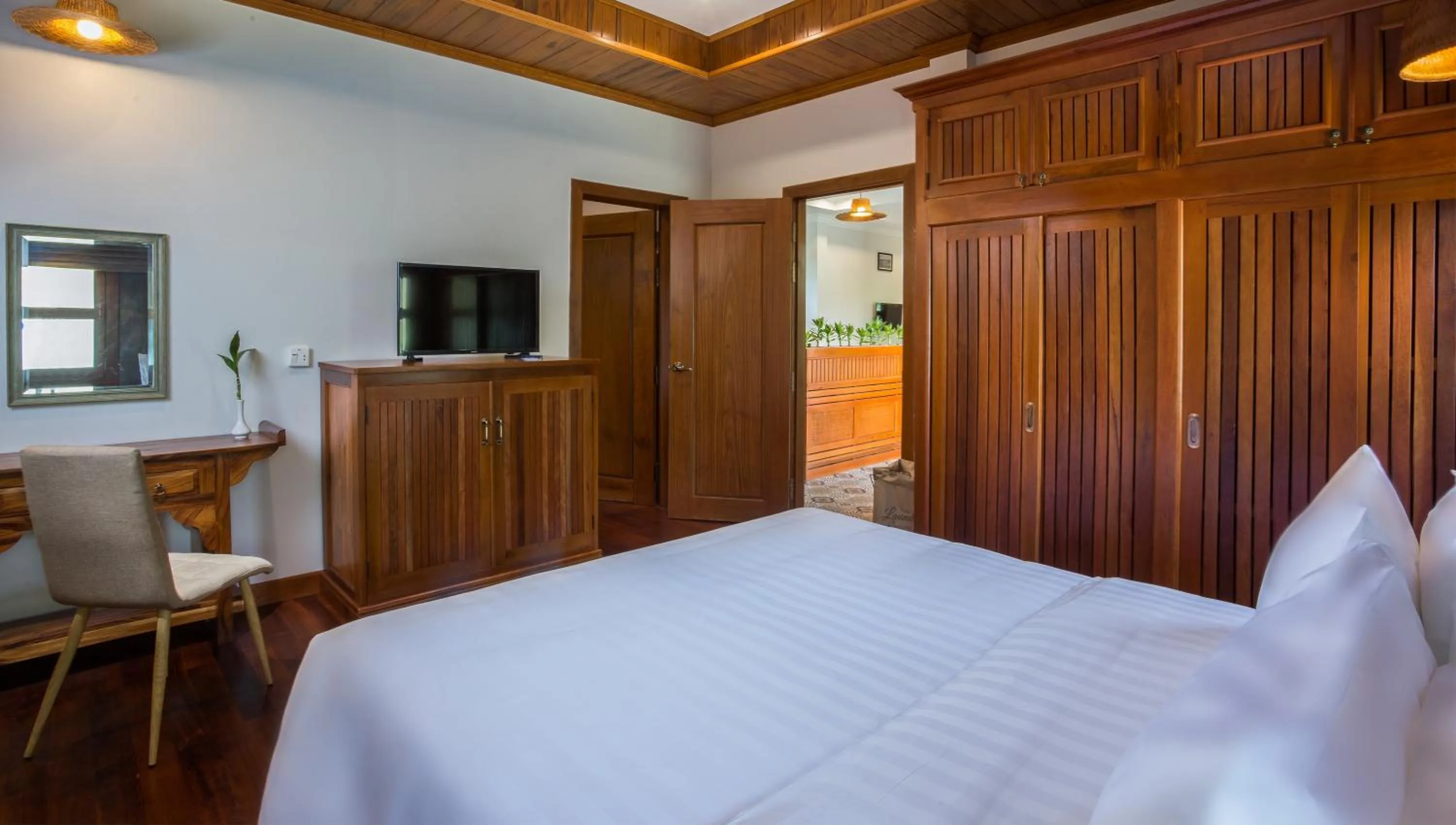 Bed in BB Angkor Green Resort