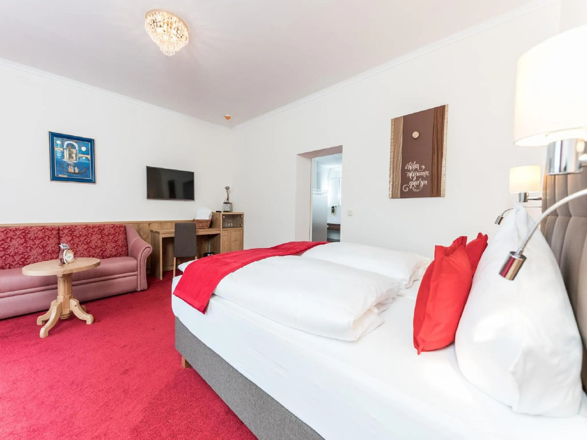 Photo of the whole room, Bed in Vitalhotel Marienhof