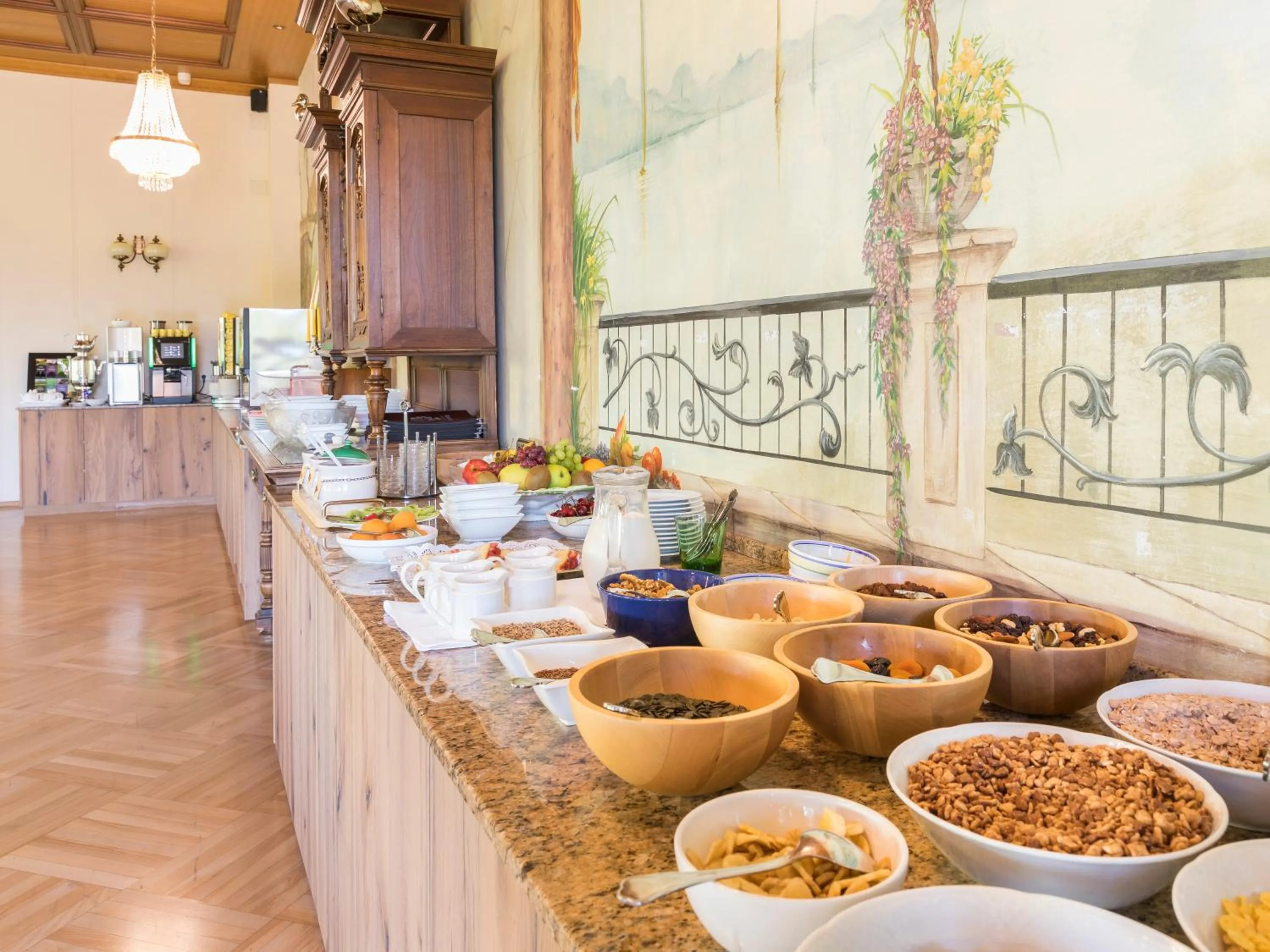 Buffet breakfast in Vitalhotel Marienhof