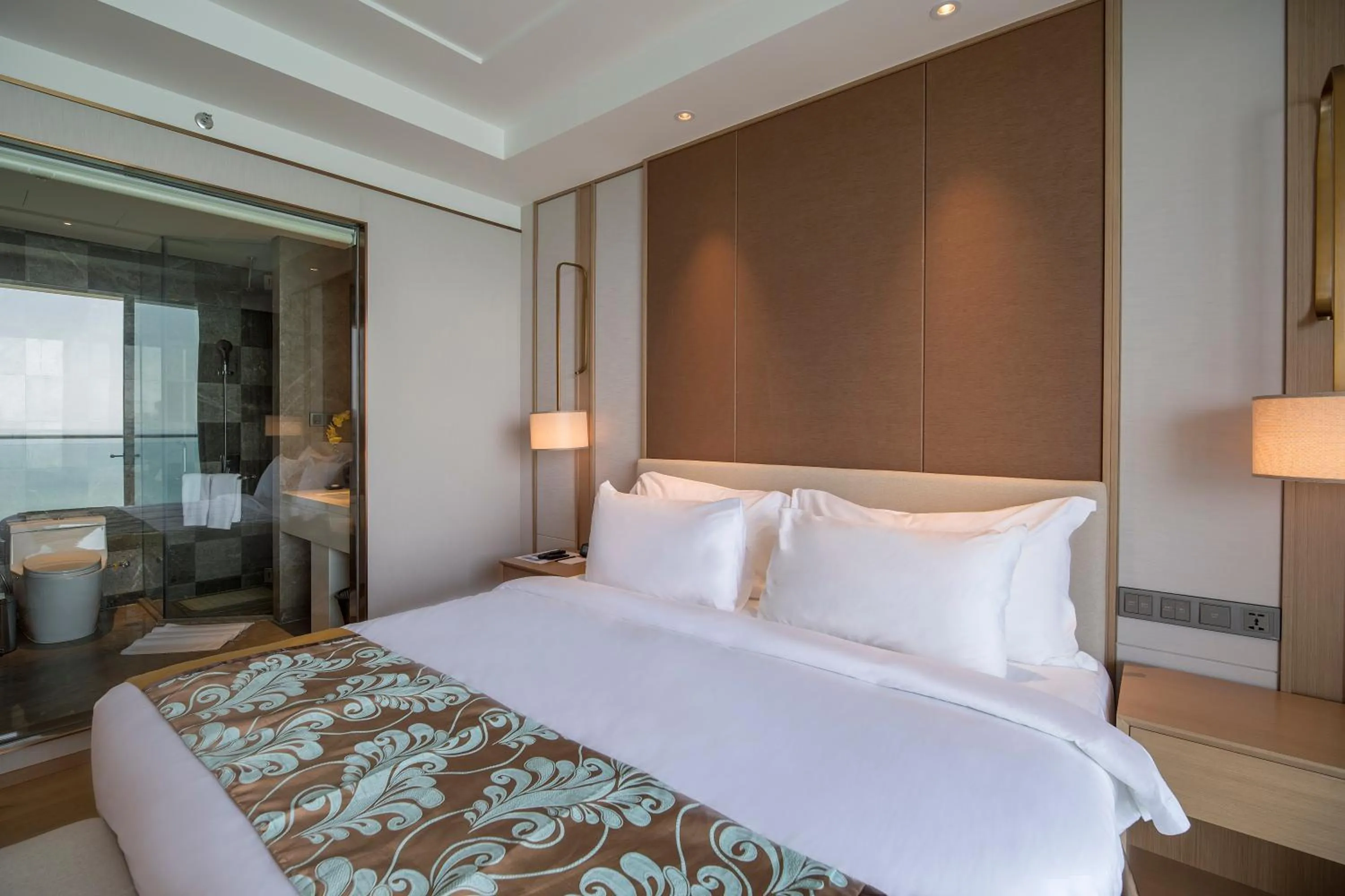 Bed in Jing Shang Hotel