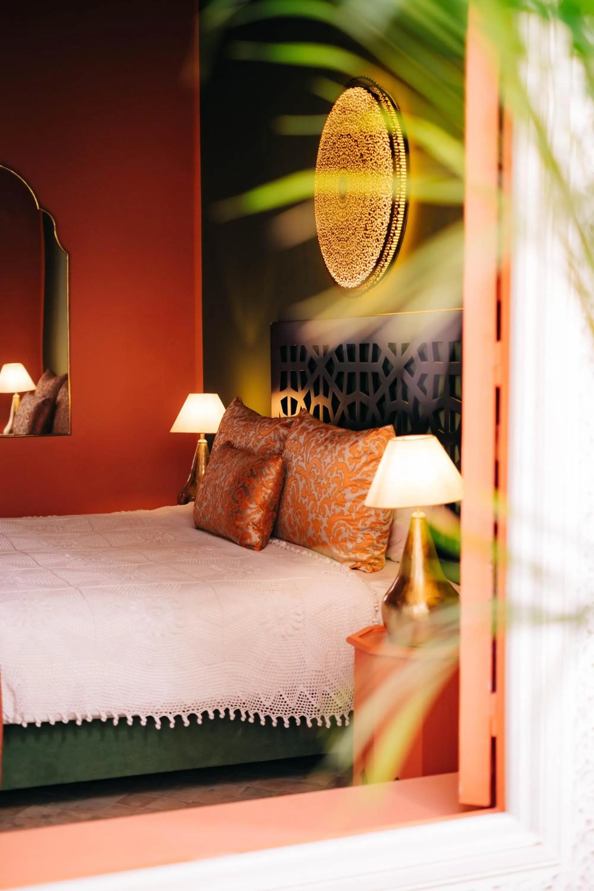 Bed in Riad Nashira & Spa