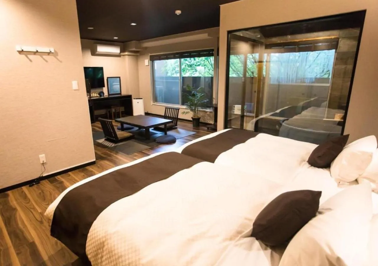 Photo of the whole room, Bed in LiVEMAX RESORT Hakone Ashinoko