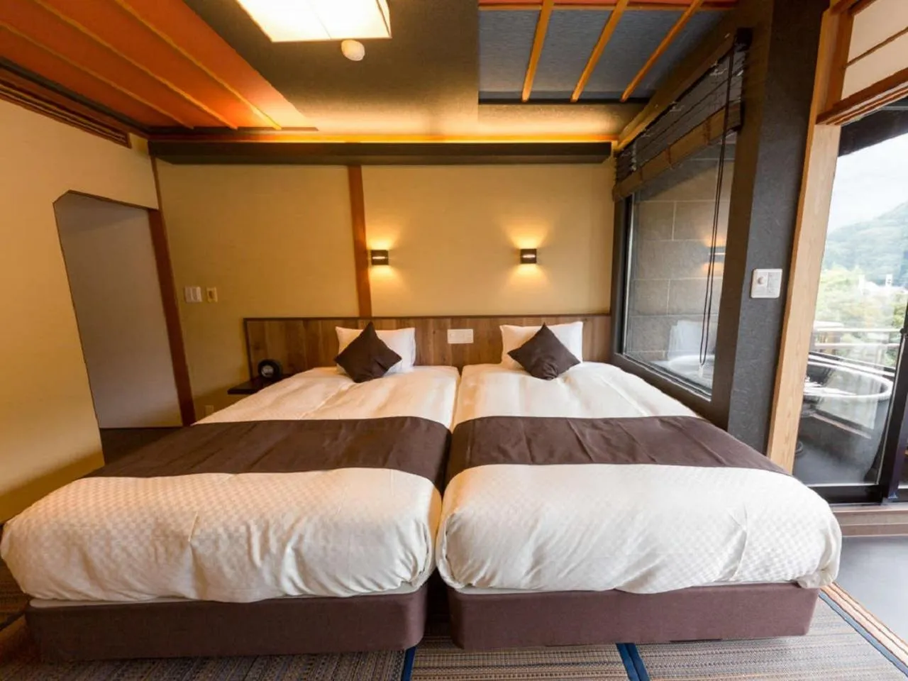 Bed in LiVEMAX RESORT Kawaji