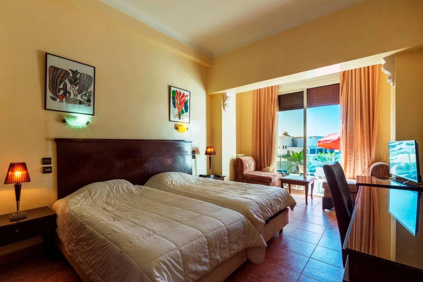 Bed in Hotel Bellerive