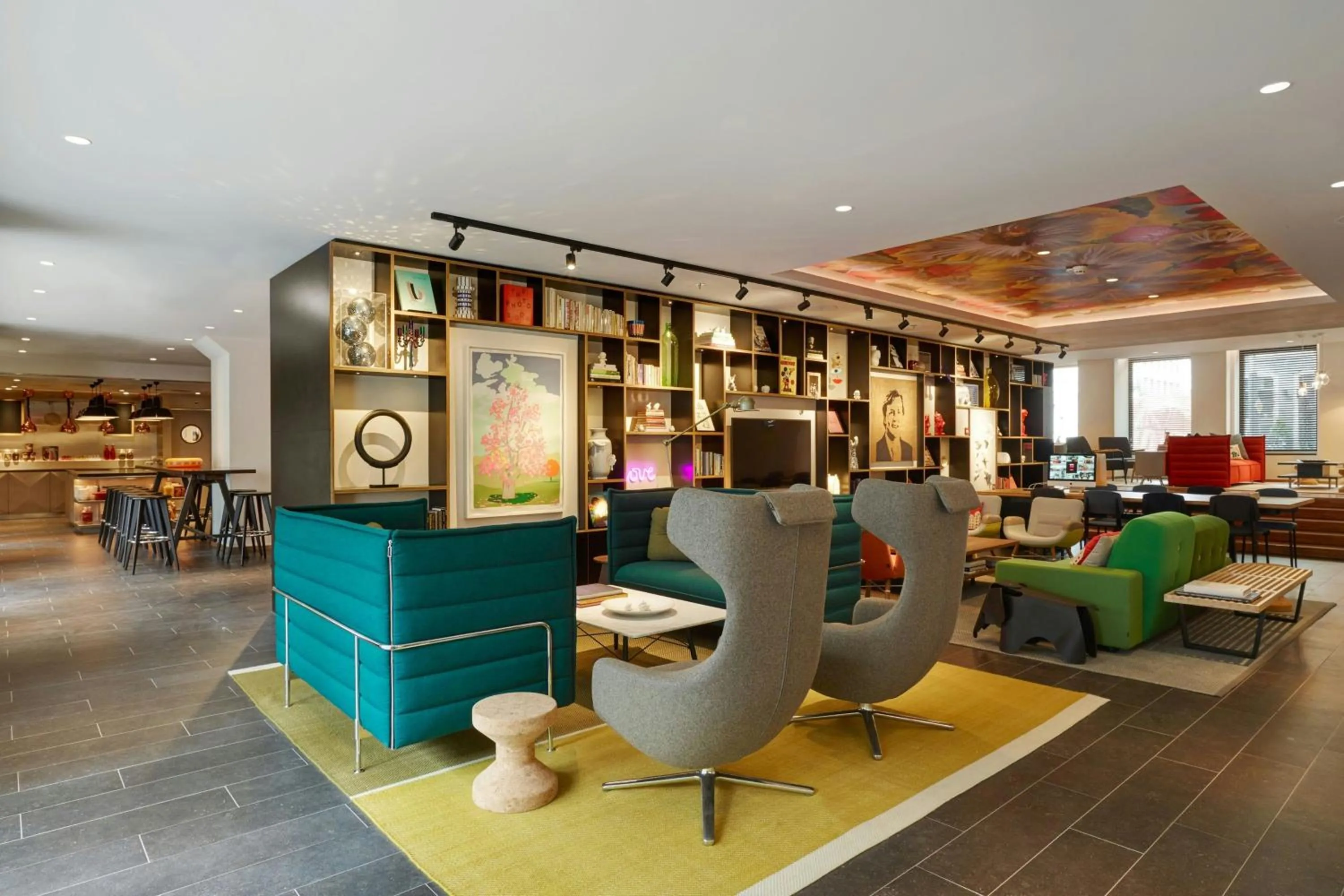 Lobby or reception in citizenM Amstel Amsterdam