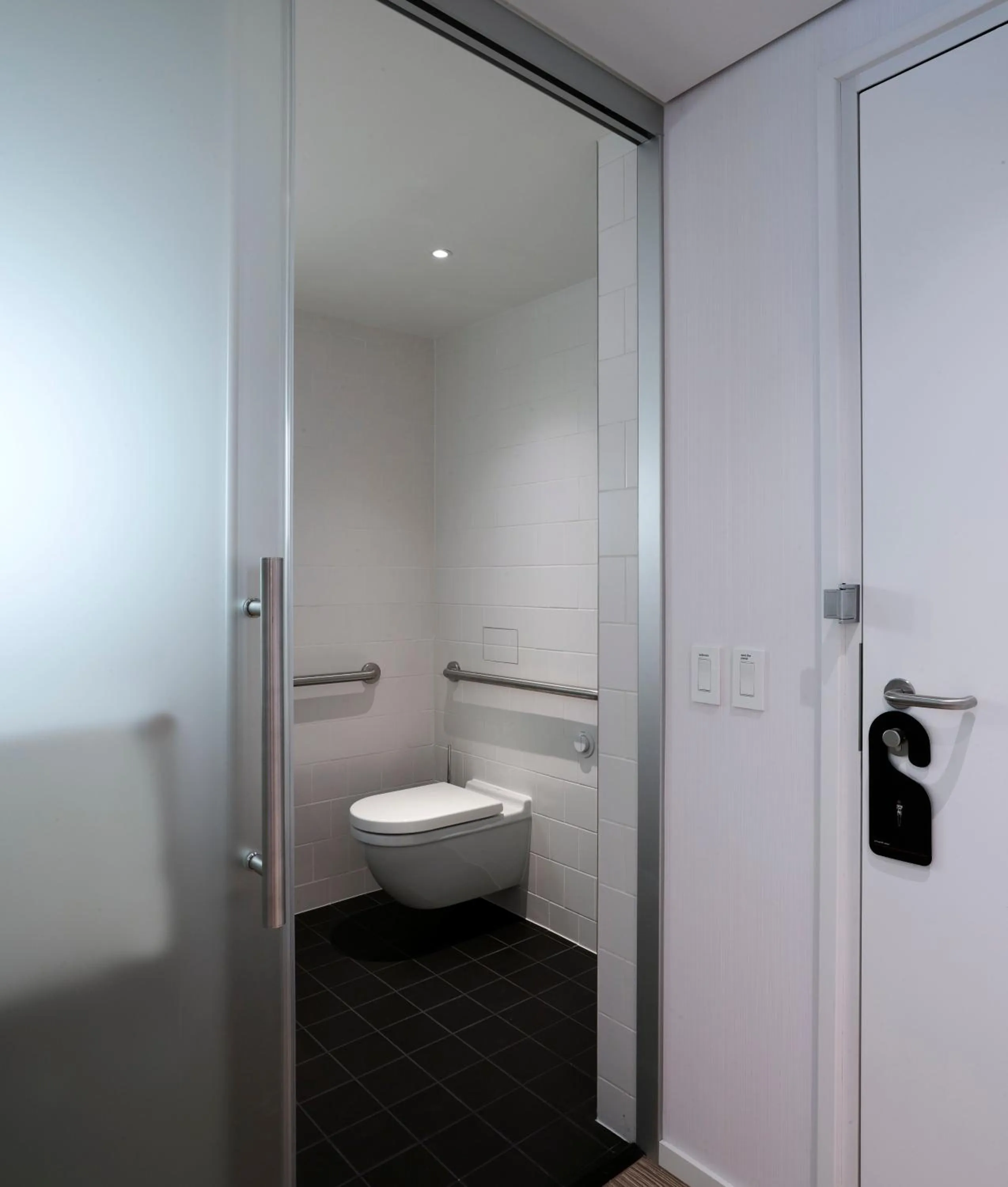 Bathroom in citizenM Seattle South Lake