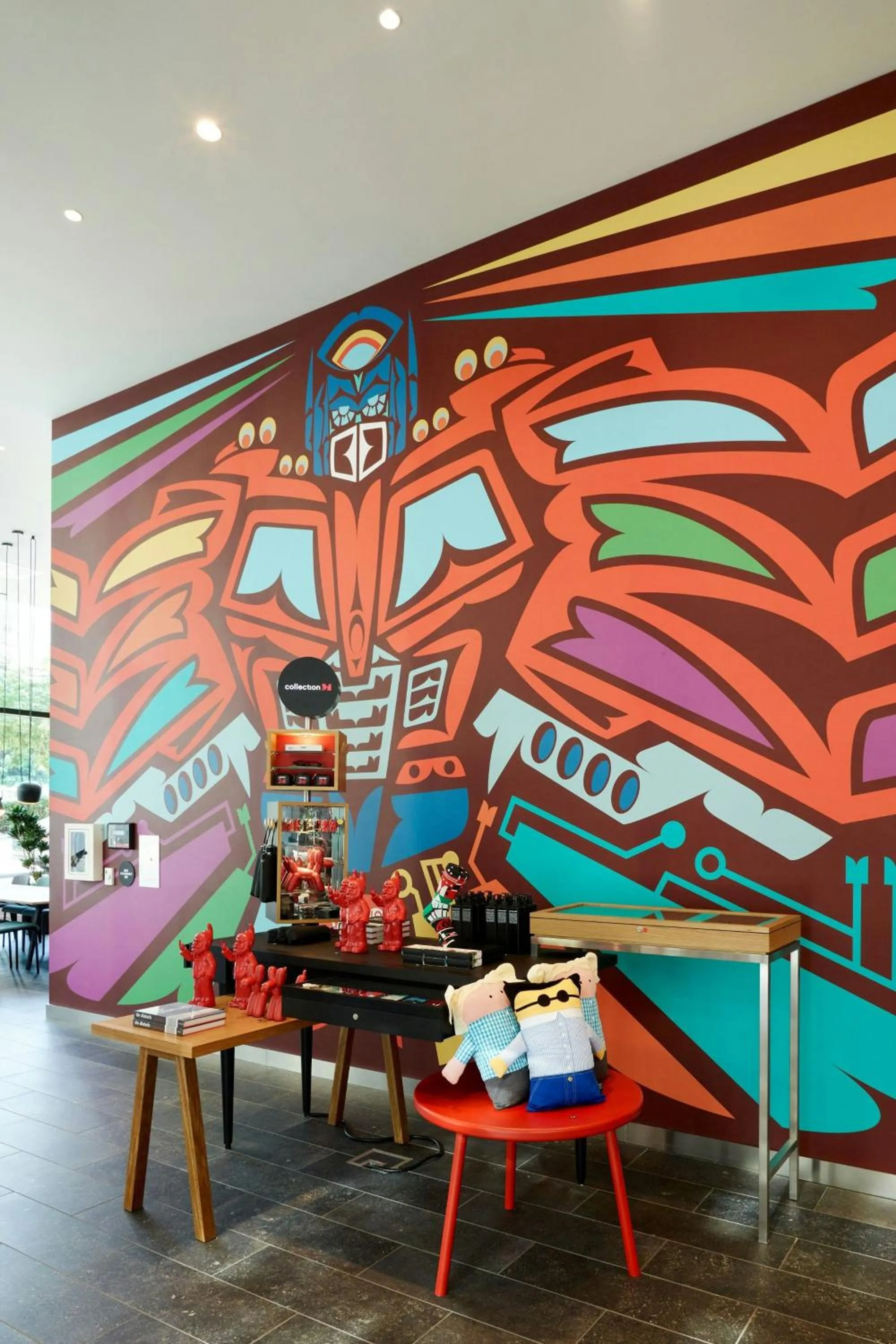 Lobby or reception in citizenM Seattle South Lake