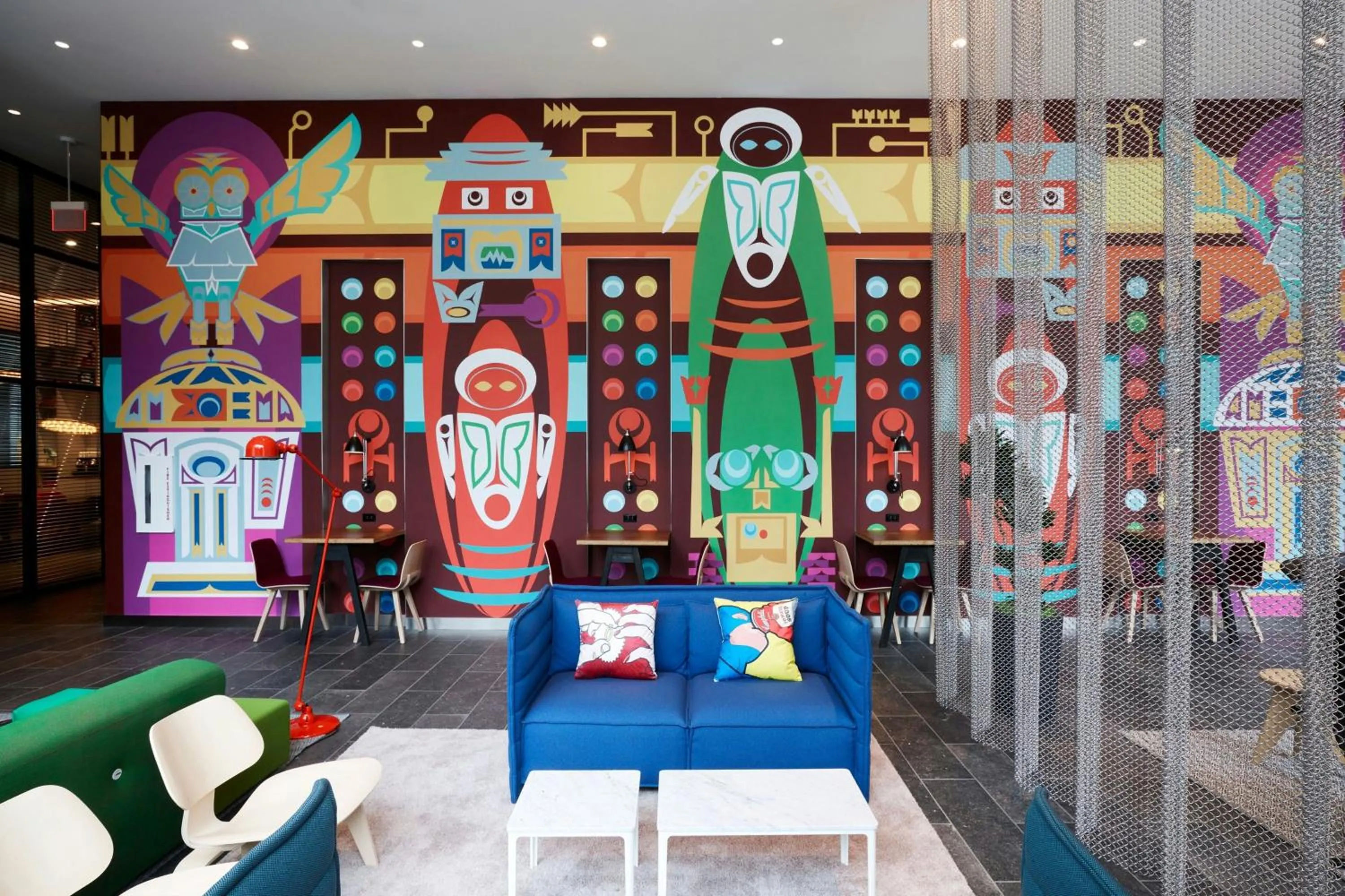 Lobby or reception in citizenM Seattle South Lake