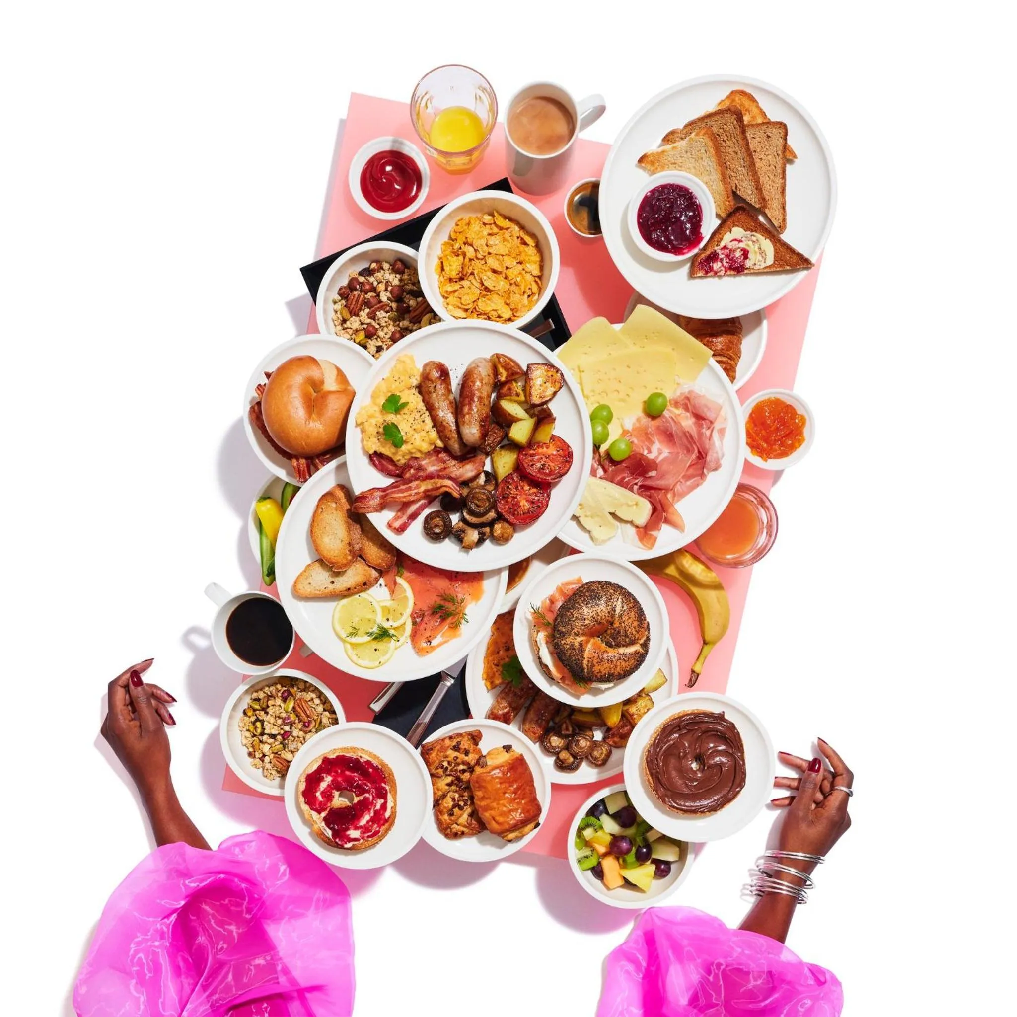 Buffet breakfast in citizenM Seattle South Lake