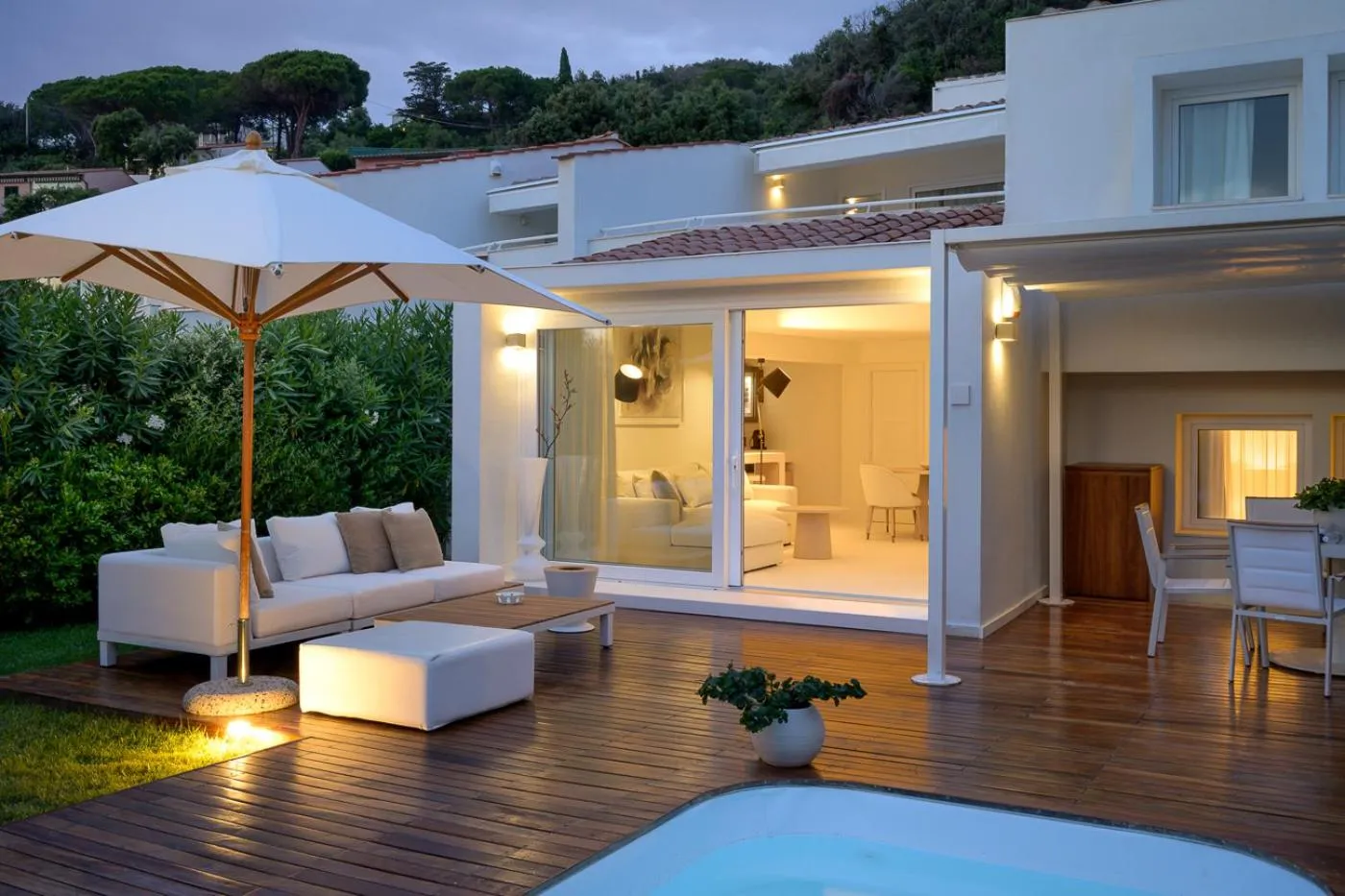 Garden view in Baia Bianca Suites