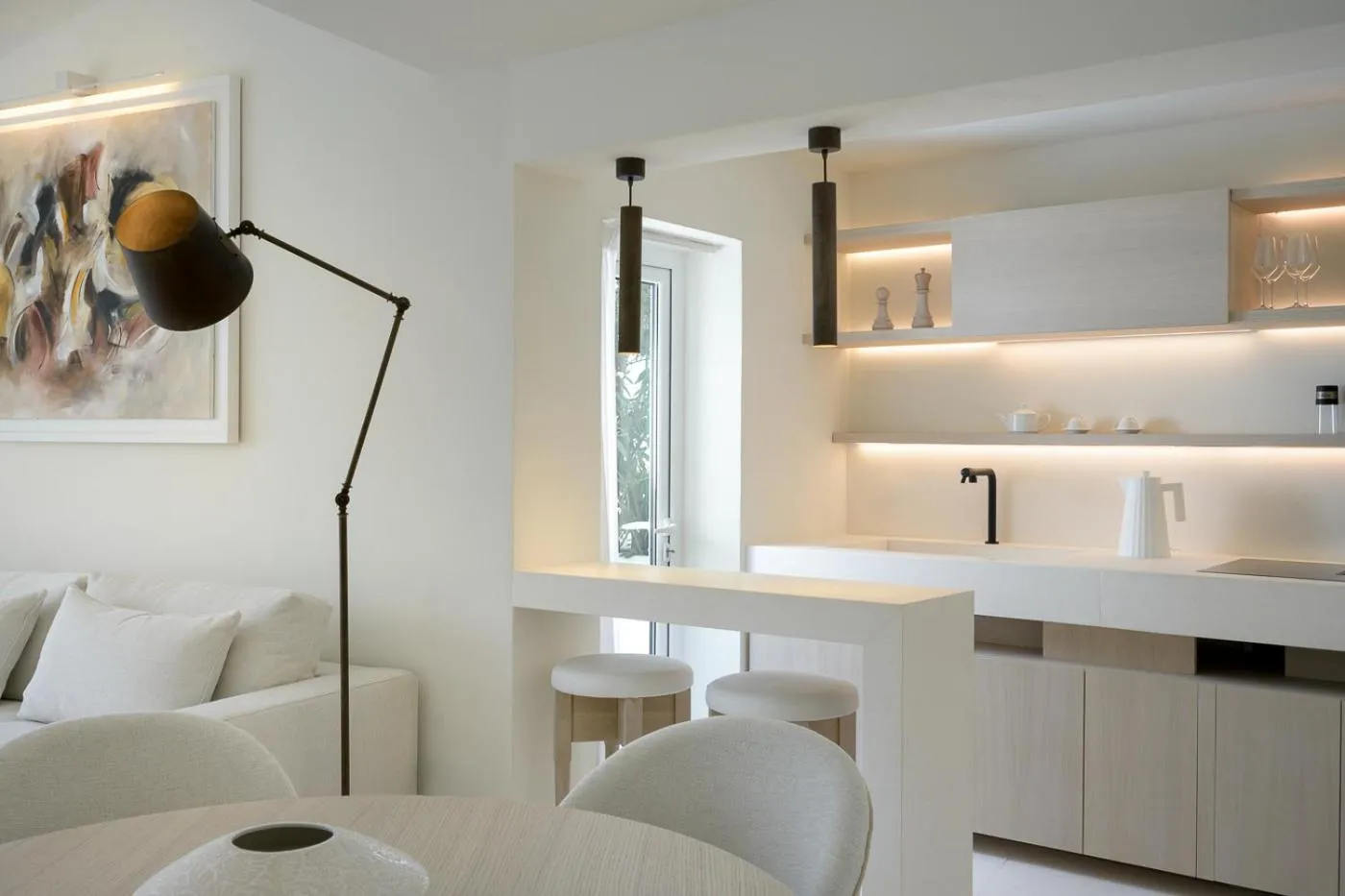 Kitchen or kitchenette in Baia Bianca Suites