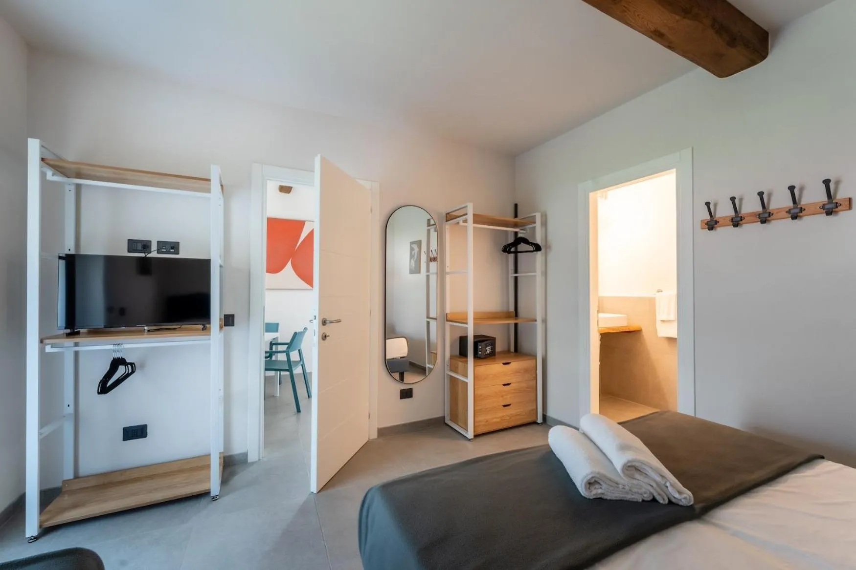 Bedroom, Bed in Hotel Delfino