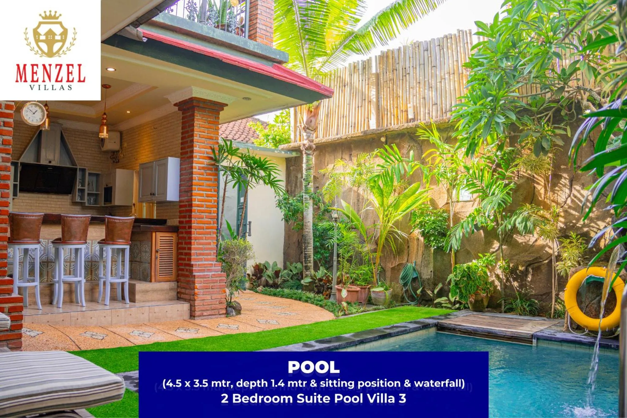 Pool view in Menzel Villas Nusa Dua