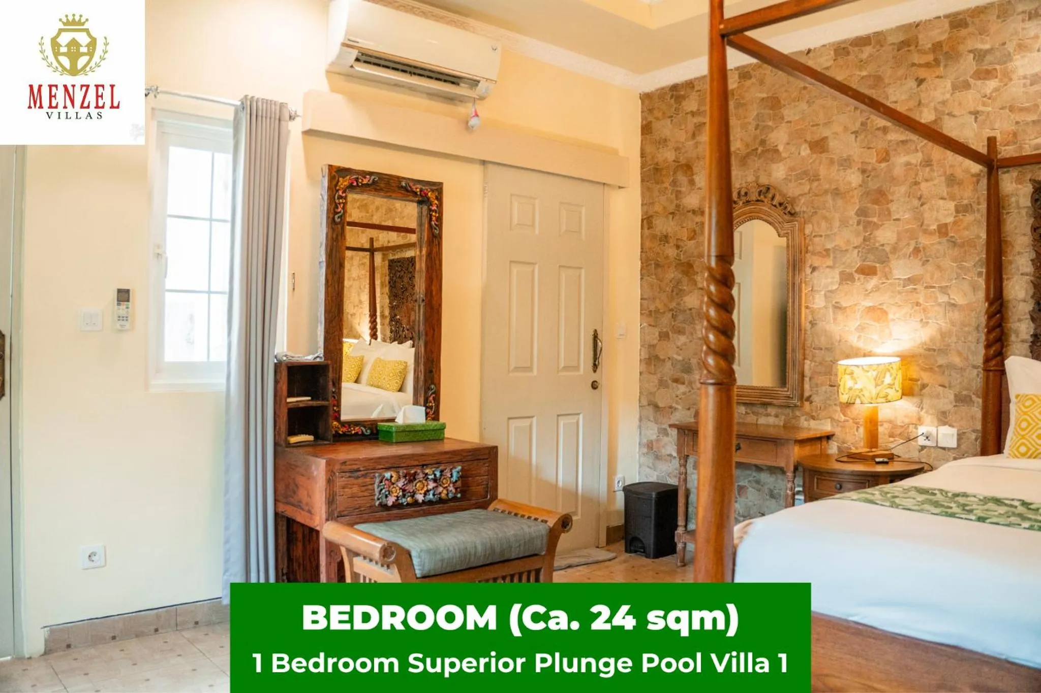 Bedroom, Bed in Menzel Villas Nusa Dua