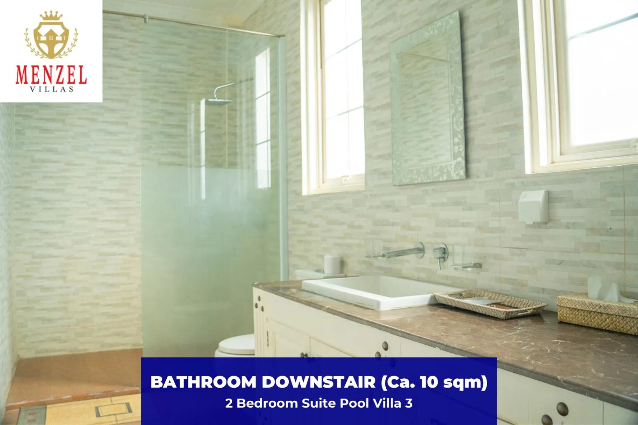 Bathroom in Menzel Villas Nusa Dua