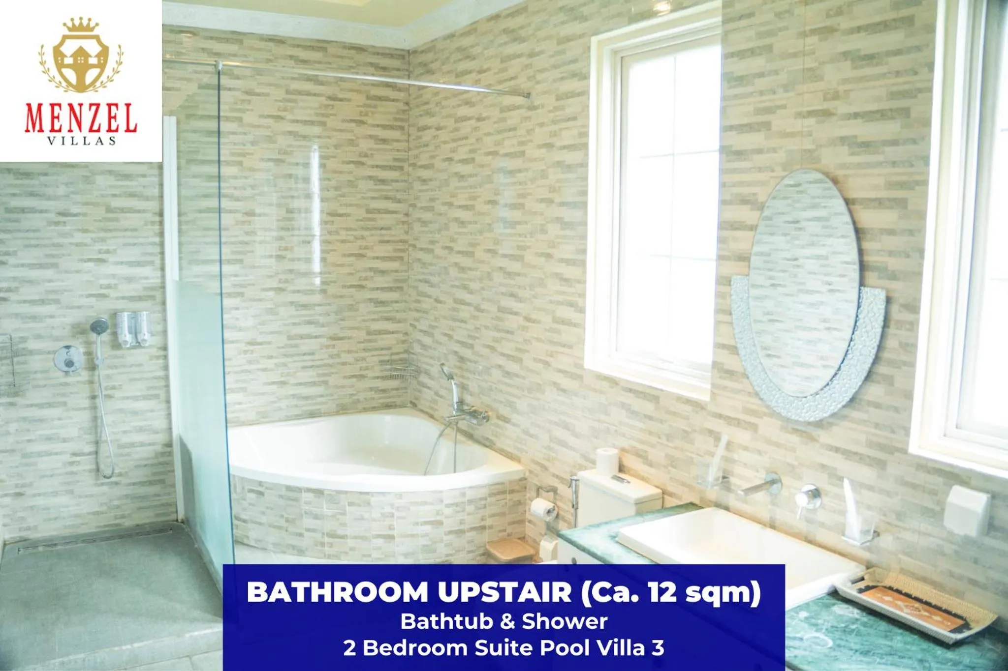 Bathroom in Menzel Villas Nusa Dua