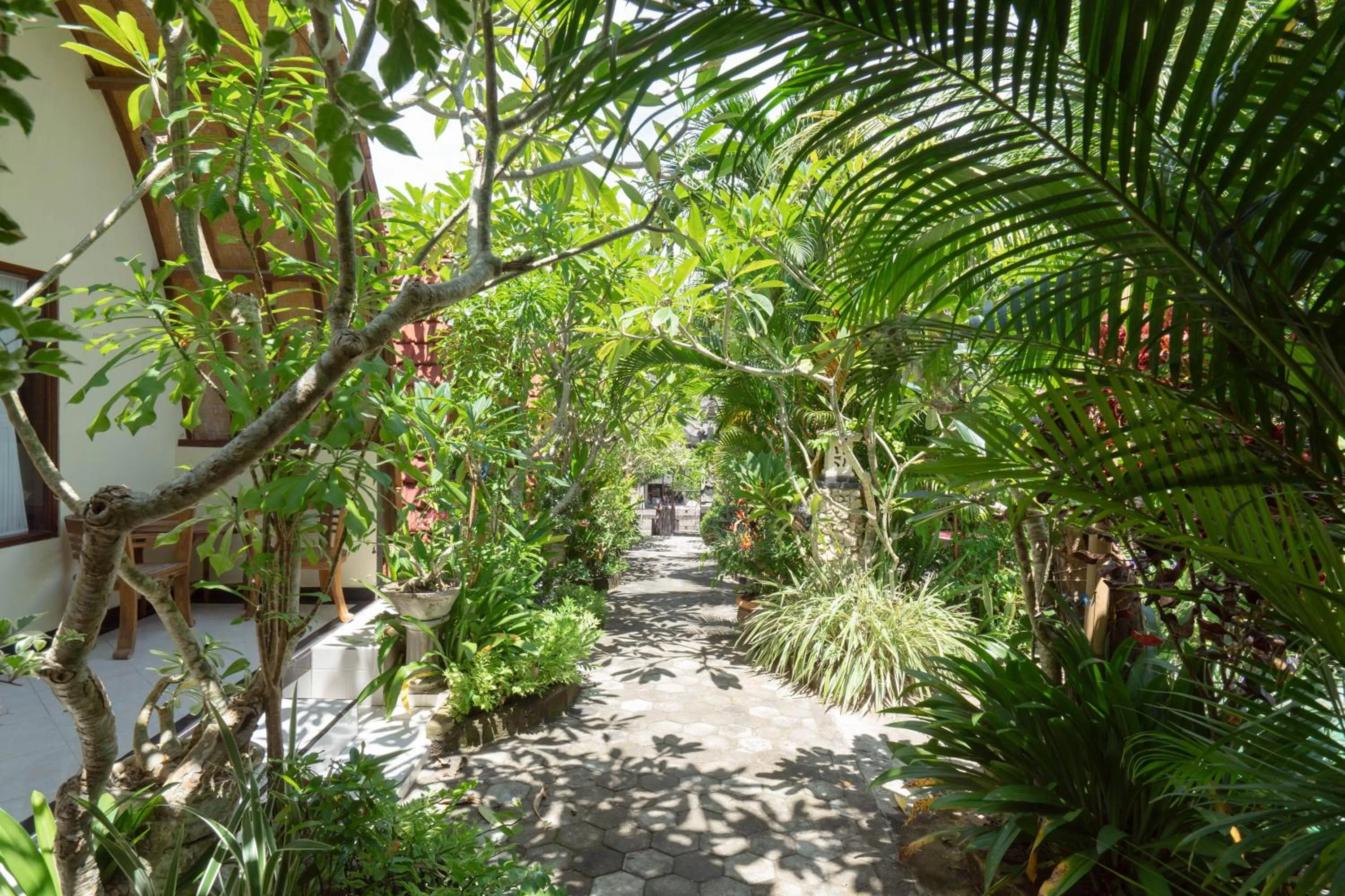 Garden view in Ratu Cottage by OurStory Travels