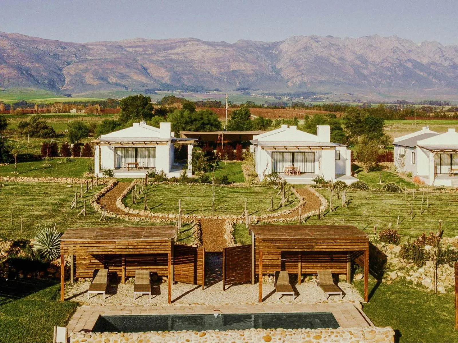 Bird's eye view in Duikersdrift Winelands Country Escape