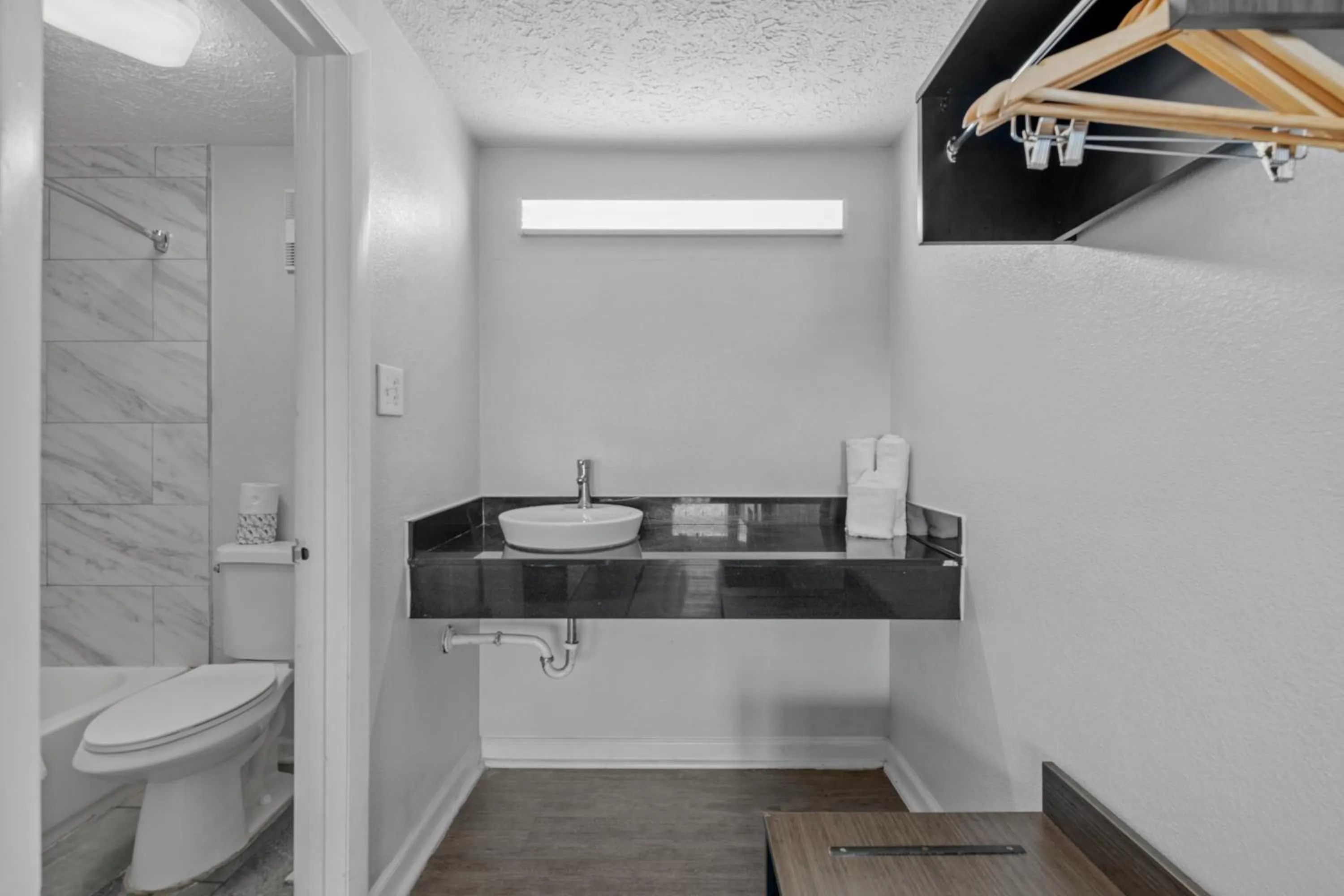 Bathroom in Budget Inn-Norfolk, VA - Oceanview