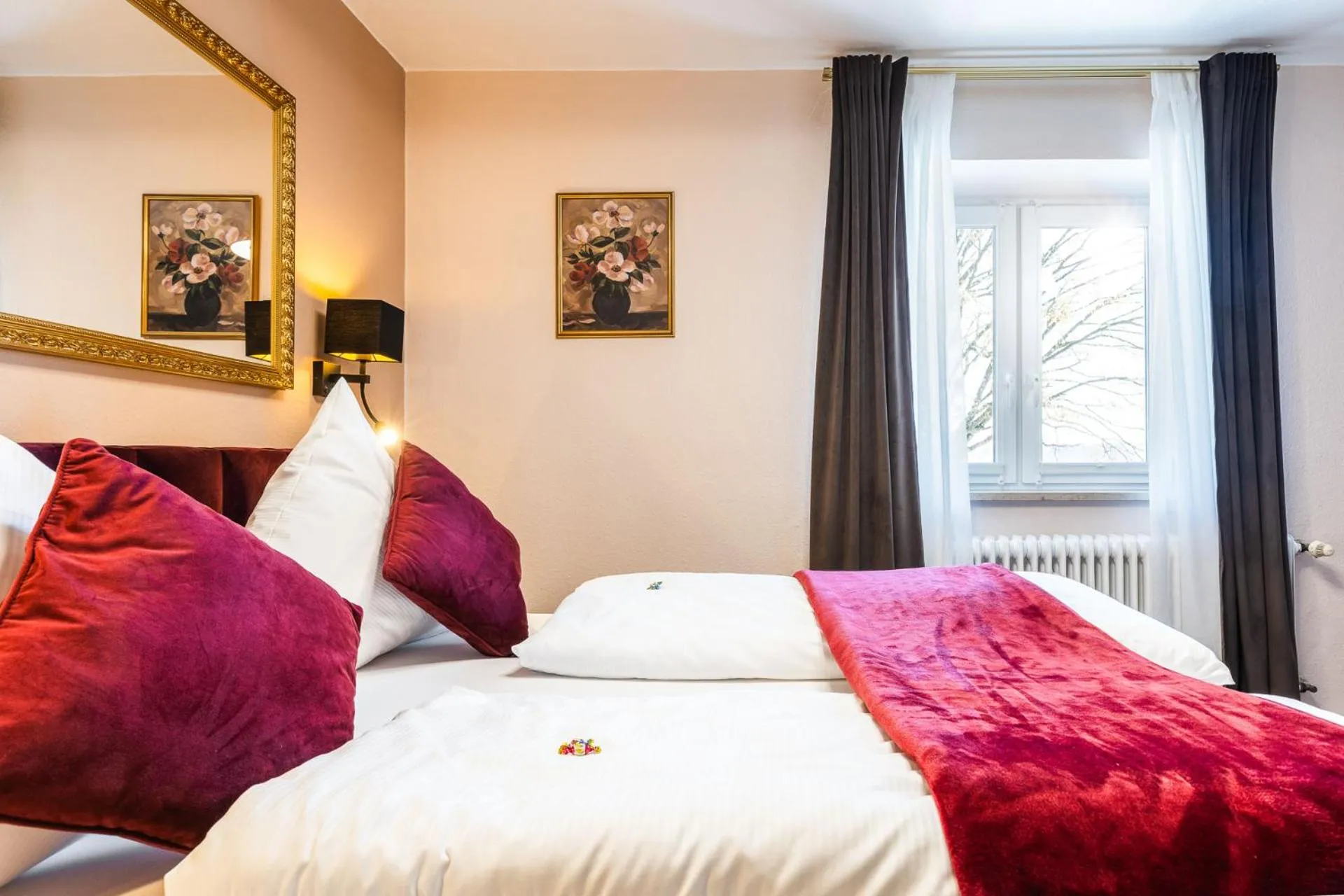 Bed in Sieben Zimmer am See