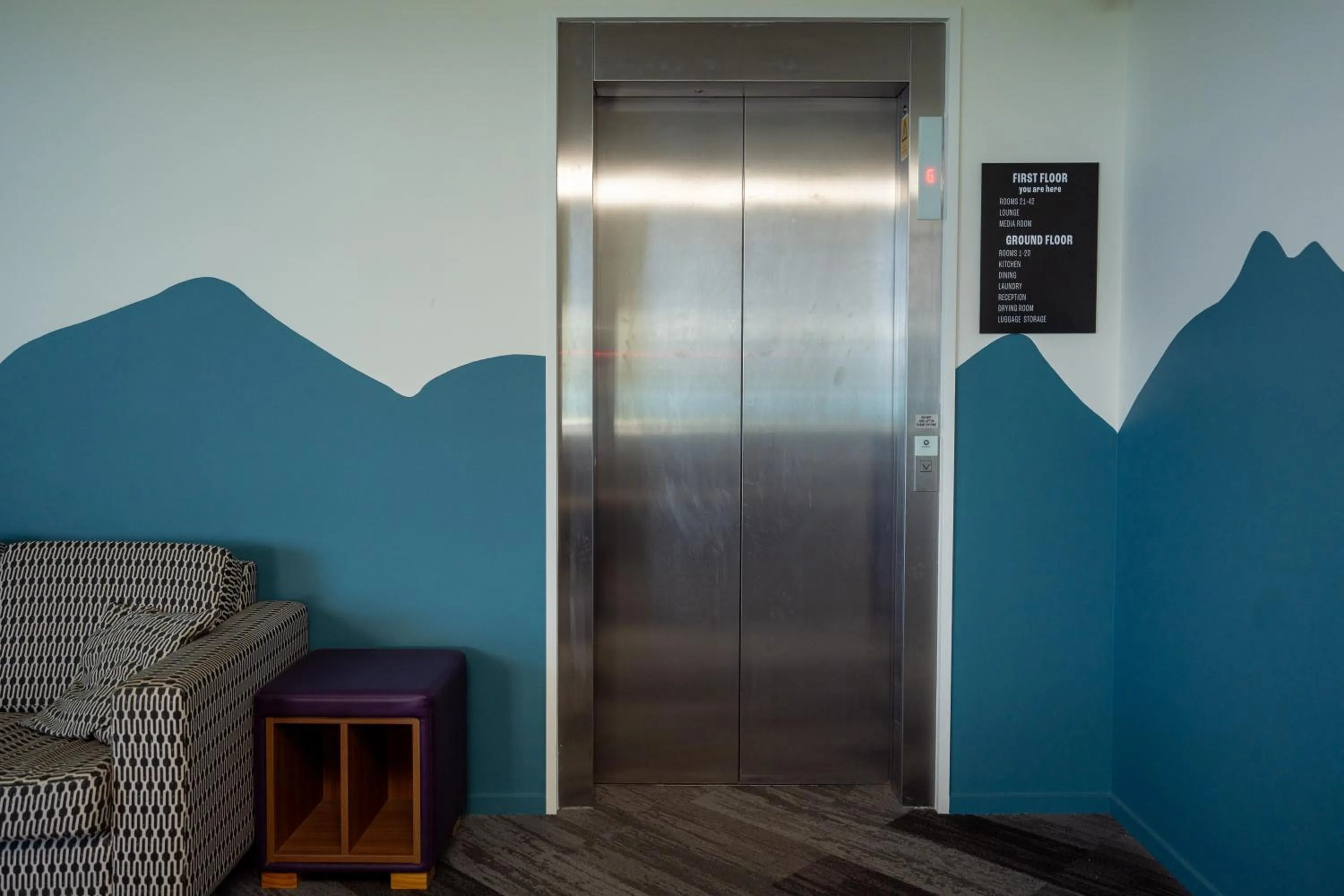 elevator in Haka House Hostel Tekapo