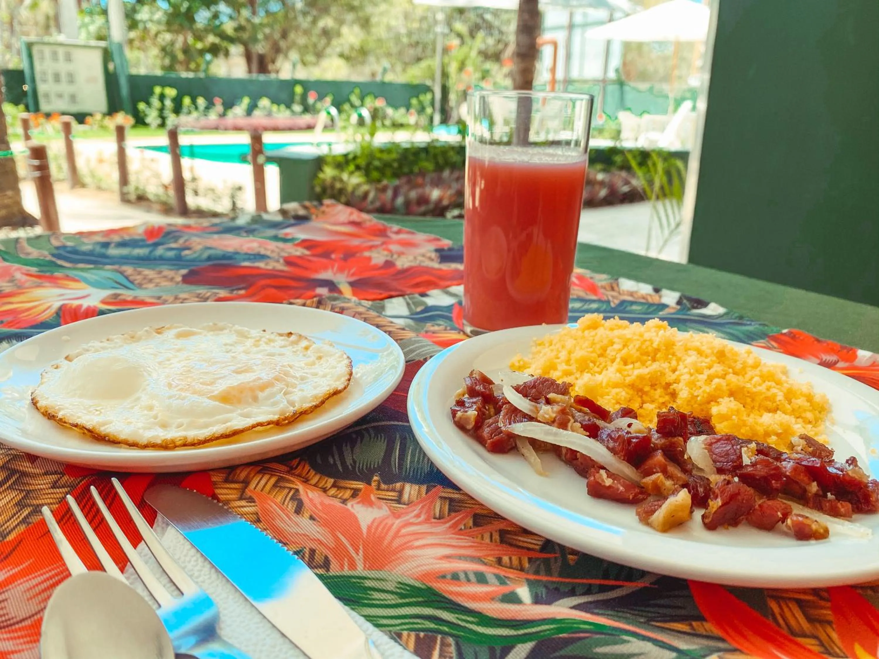 Food and drinks in Chalés Praias do Sul