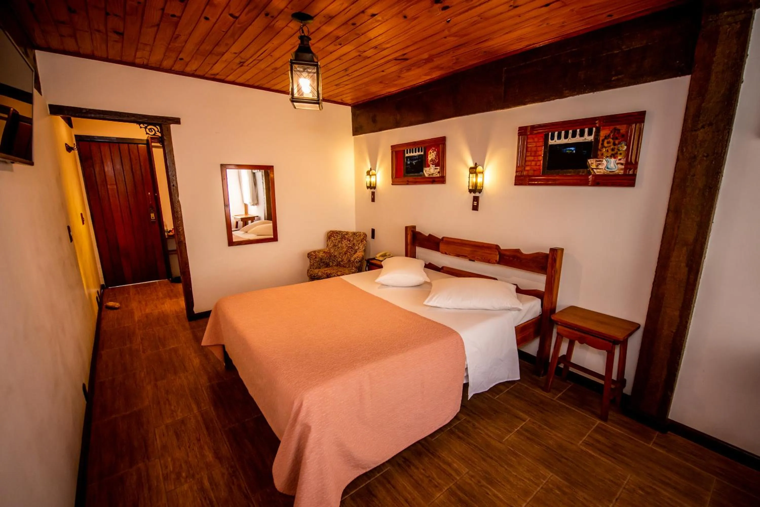 Bed in Pousada Monte Imperial