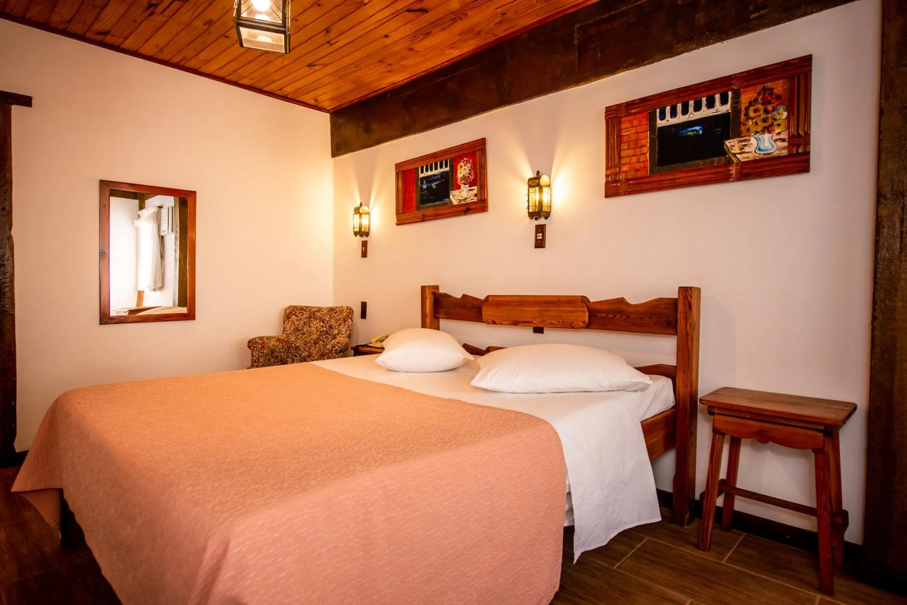 Bed in Pousada Monte Imperial