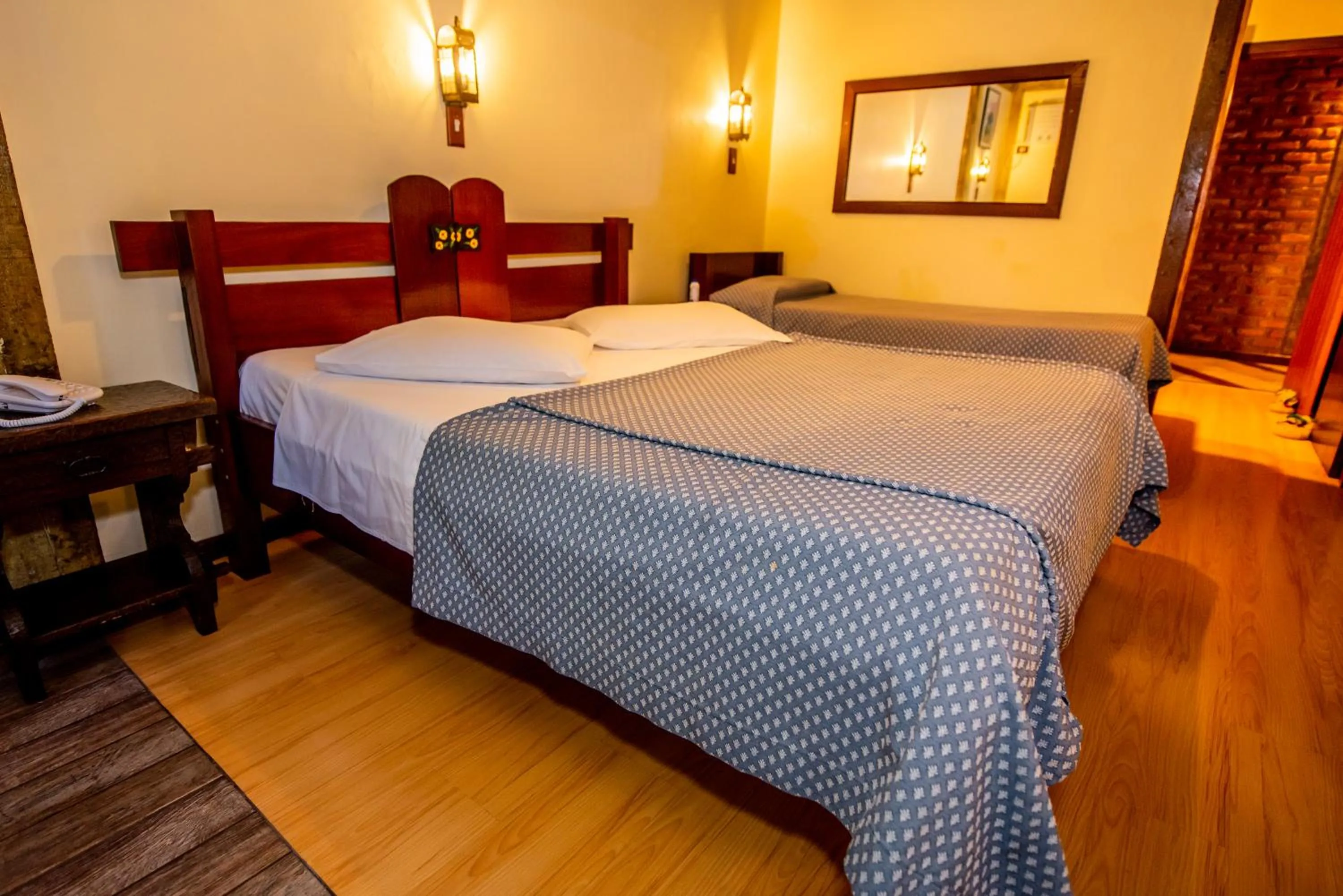 Bed in Pousada Monte Imperial