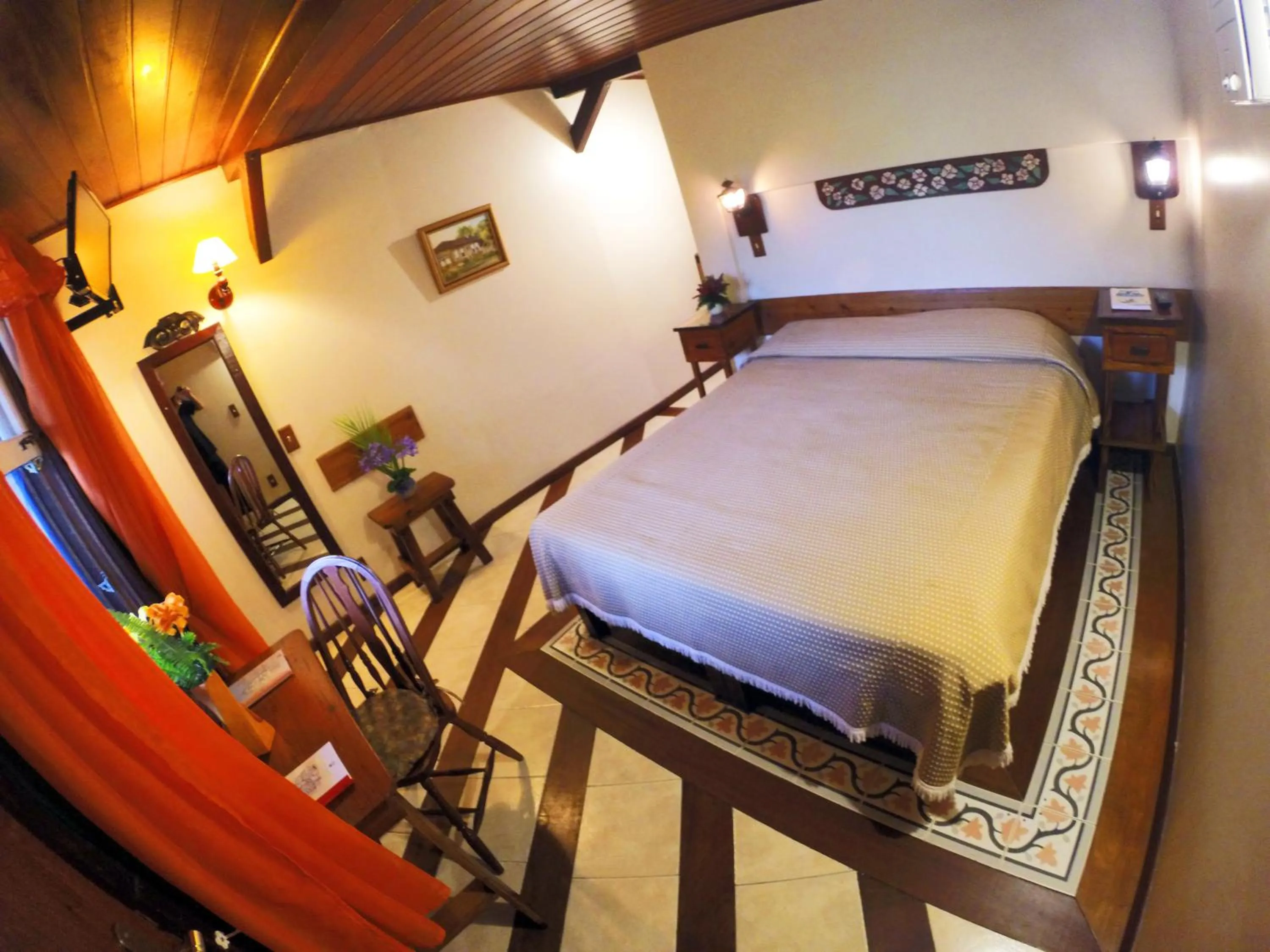 Bed in Pousada Monte Imperial